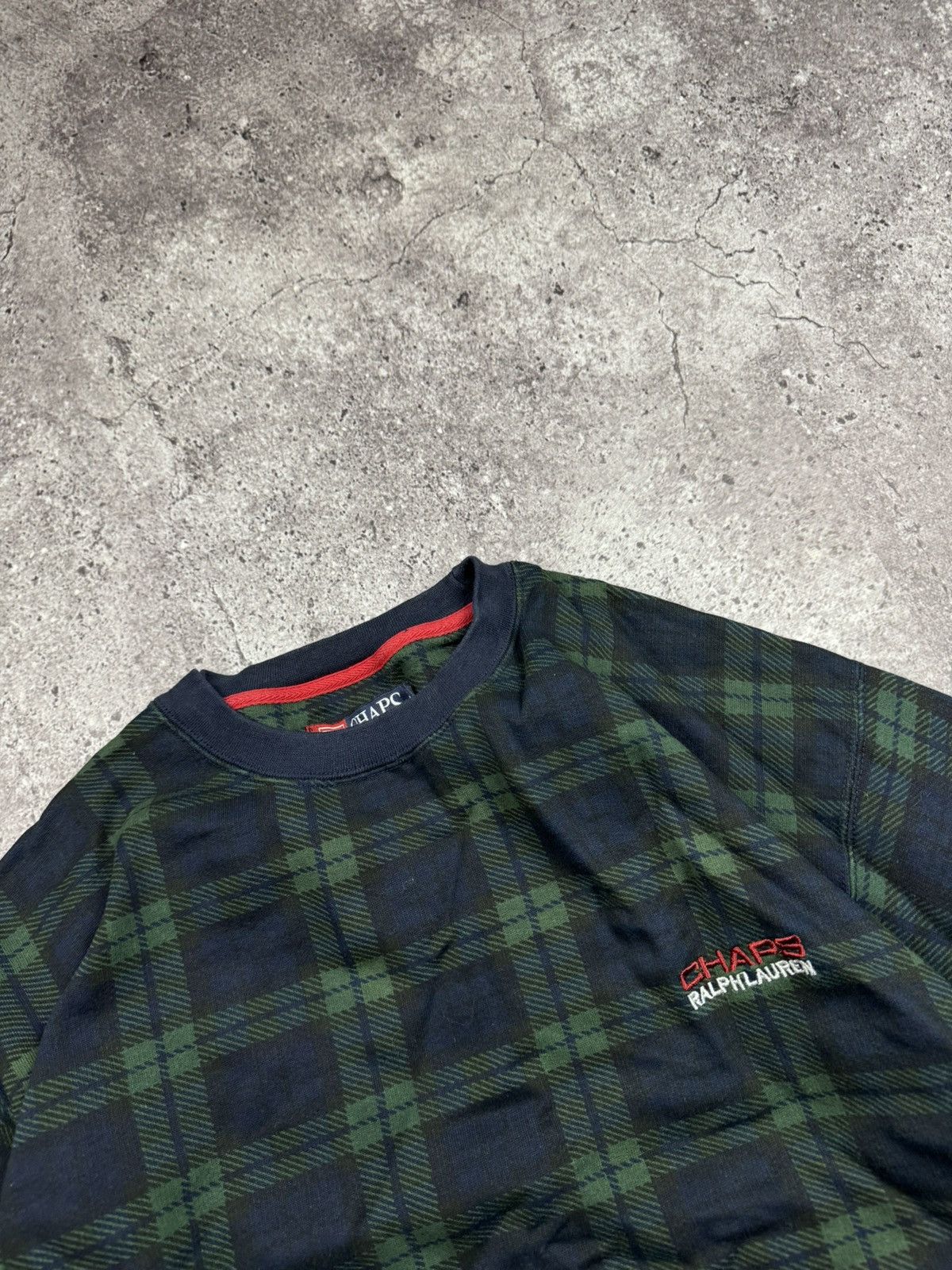 Chaps Ralph Lauren Vintage CHAPS RALPH LAUREN Checkered Sweatshirt Embroidered Size US M / EU 48-50 / 2 - 3 Thumbnail