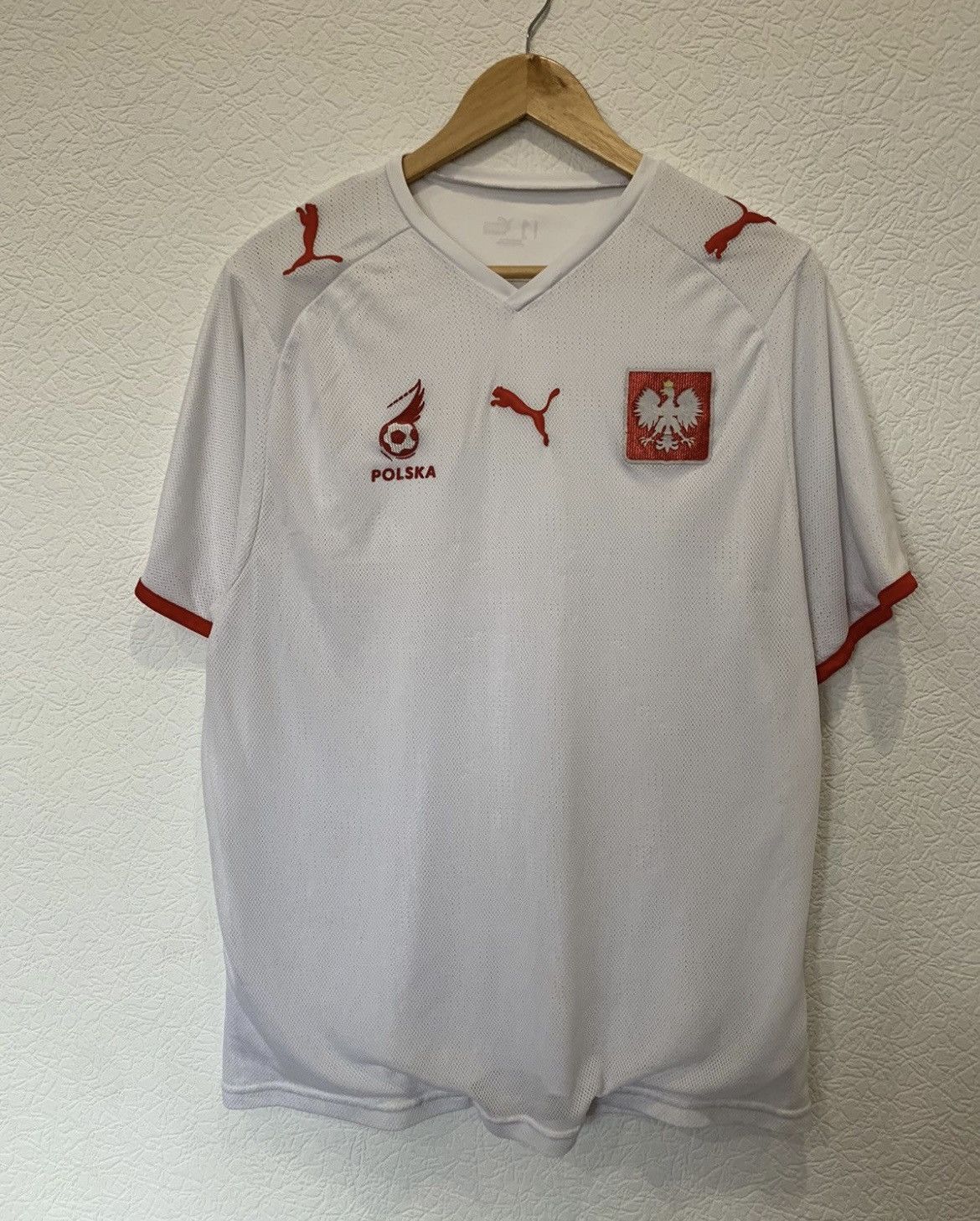 Puma POLAND PUMA 2008 HOME KIT SOCCER JERSEY FOOTBALL BLOKECORE Size US M / EU 48-50 / 2 - 1 Thumbnail