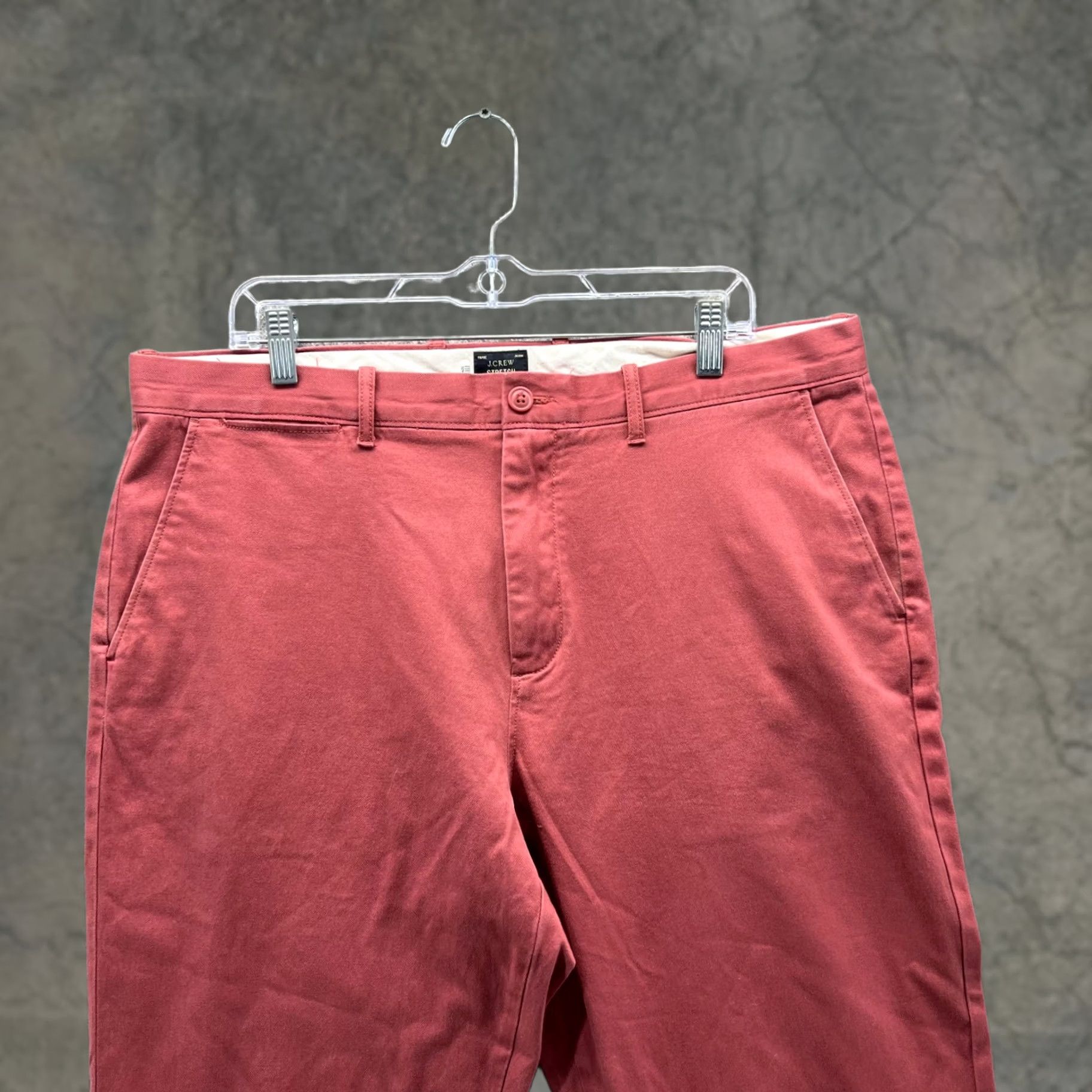 J.Crew J.CREW Pants Men 36x32 Chino Flat Front Stretch Cotton Pink Casual Regular Size US 36 / EU 52 - 1 Thumbnail