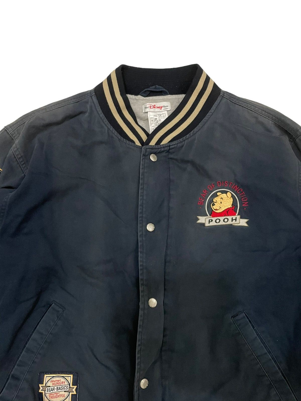 Disney × Japanese Brand × Vintage Vintage Pooh Disney Trahsed Bomber Jacket Size US M / EU 48-50 / 2 - 5 Thumbnail