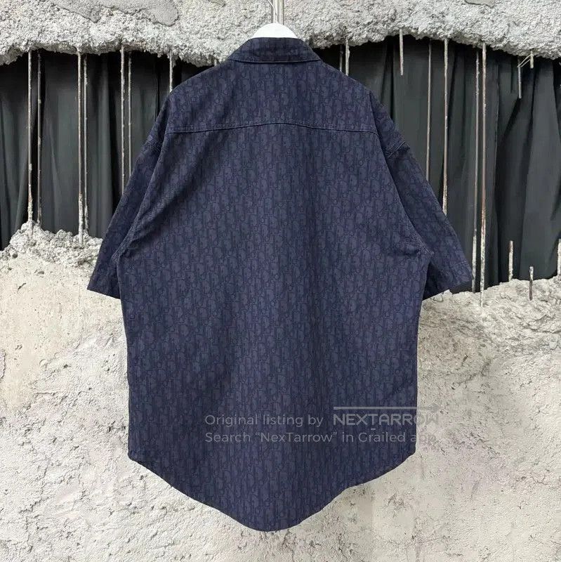 Dior Dior Summer Navy Short Sleeve Shirt . Size US M / EU 48-50 / 2 - 2 Thumbnail