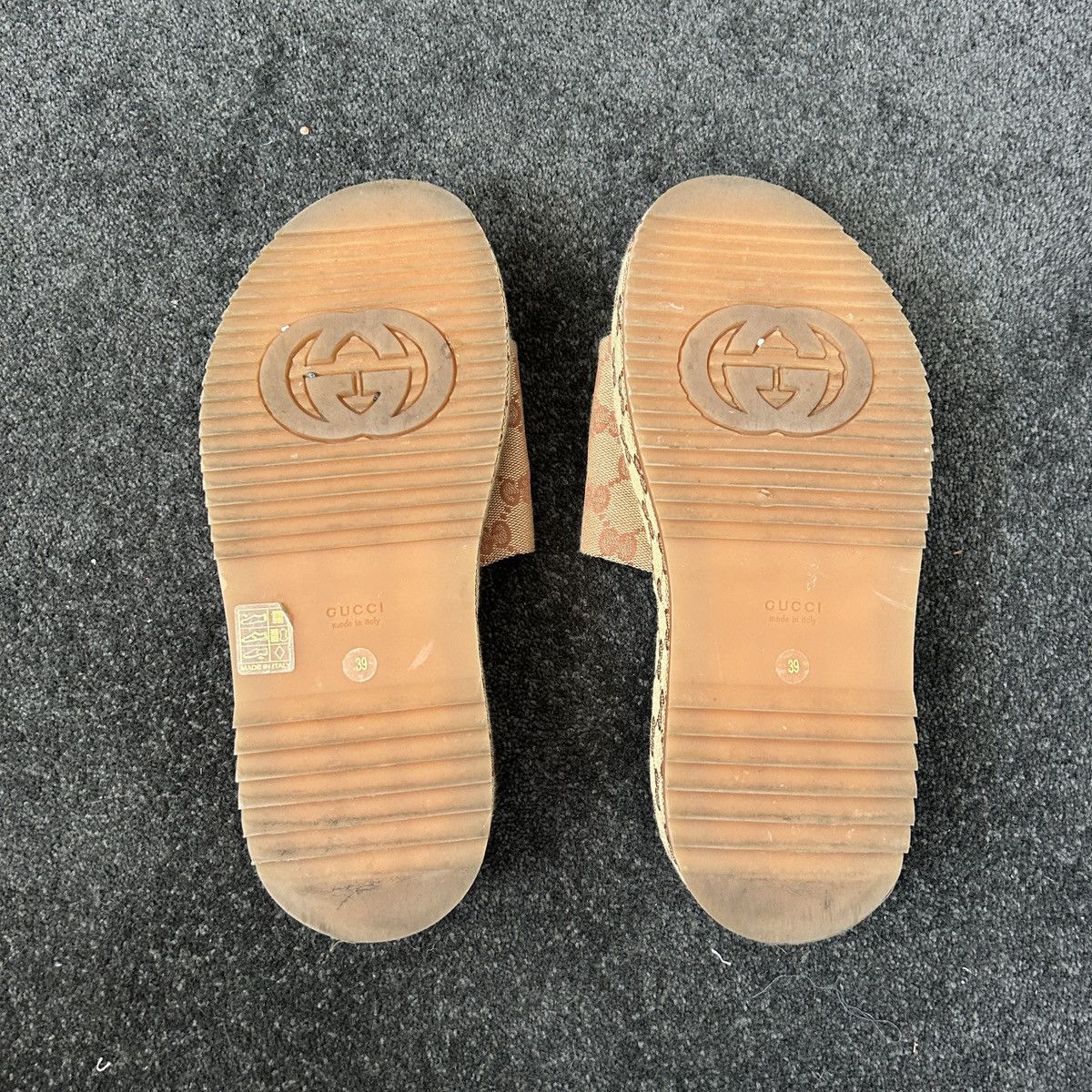 Gucci Gucci GG Supreme Platform Sandal Size US 9.5 / IT 39.5 - 6 Thumbnail