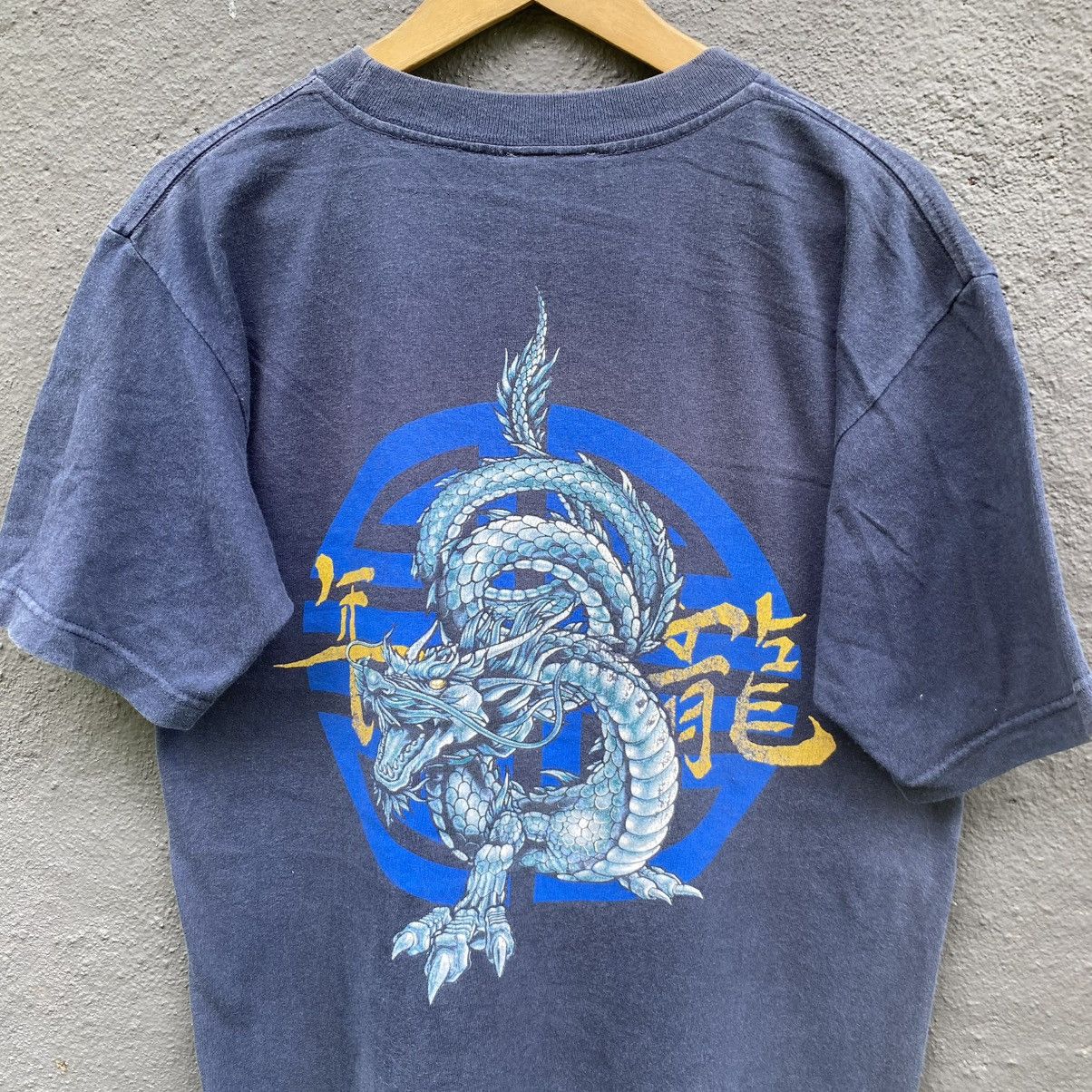 Hook-Ups Thrashed Faded 90s Year Of The Dragon Streetwear Tee Size US L / EU 52-54 / 3 - 2 Thumbnail
