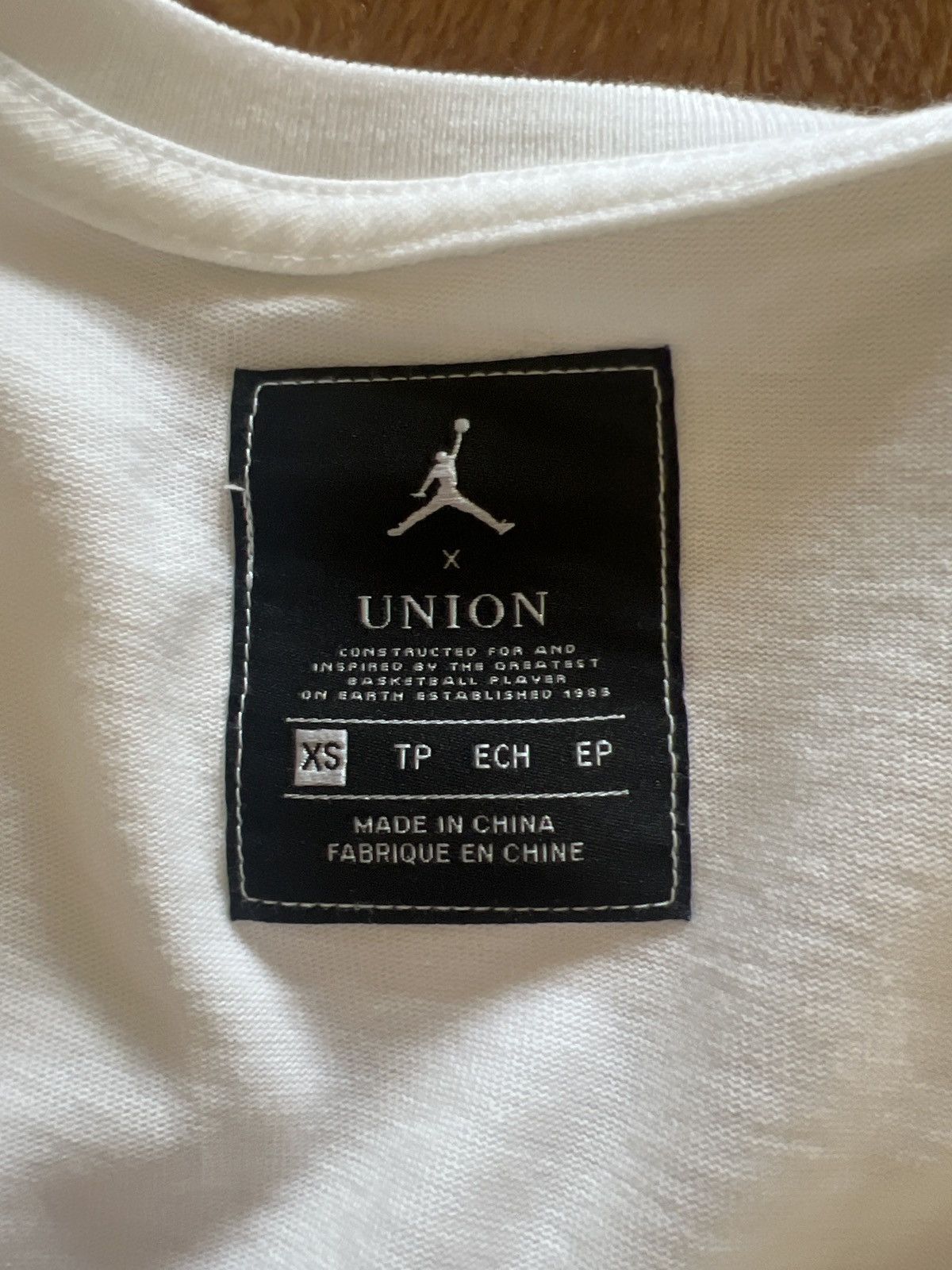 Nike × Union LA Jordan x Union LA White T Shirt Size US XS / EU 42 / 0 - 2 Thumbnail