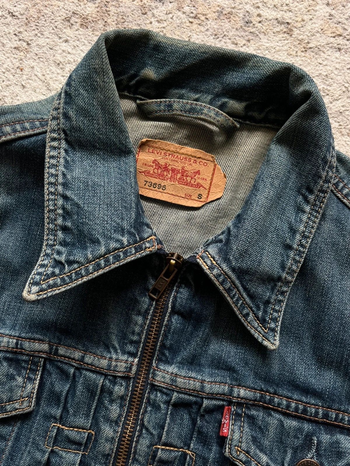 Levi's Levi's 73695 Sz S 2002 Y2K Made in Tunisia Zip Rare Blue Size S / US 4 / IT 40 - 9 Thumbnail