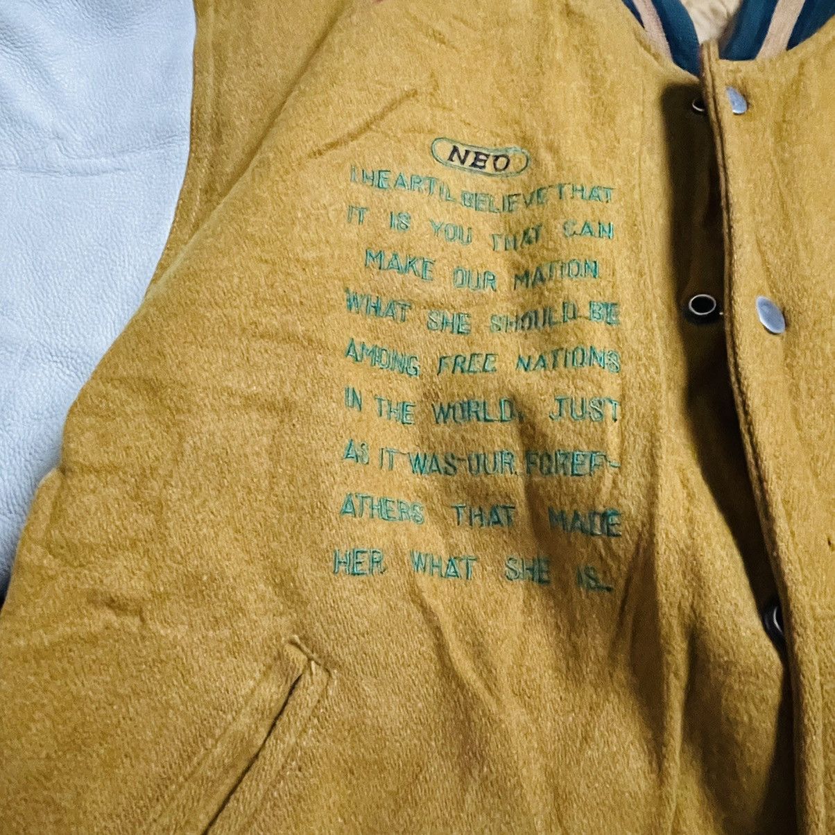 Vintage Vintage Neo Blood Varsity Jacket Size US XL / EU 56 / 4 - 5 Thumbnail