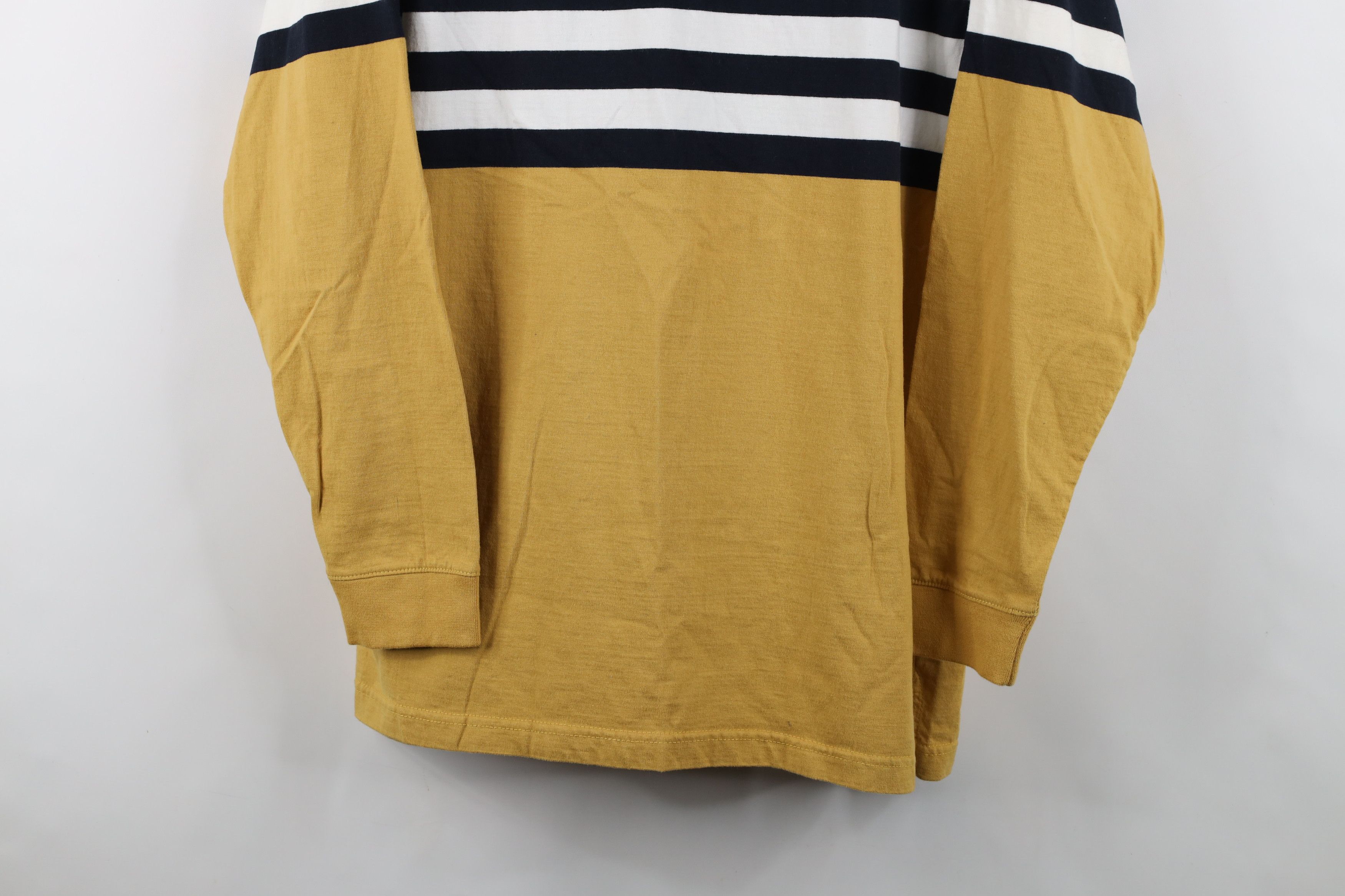 Vintage Vintage 90s Streetwear Striped Long Sleeve Rugby Polo Shirt Size US L / EU 52-54 / 3 - 3 Thumbnail