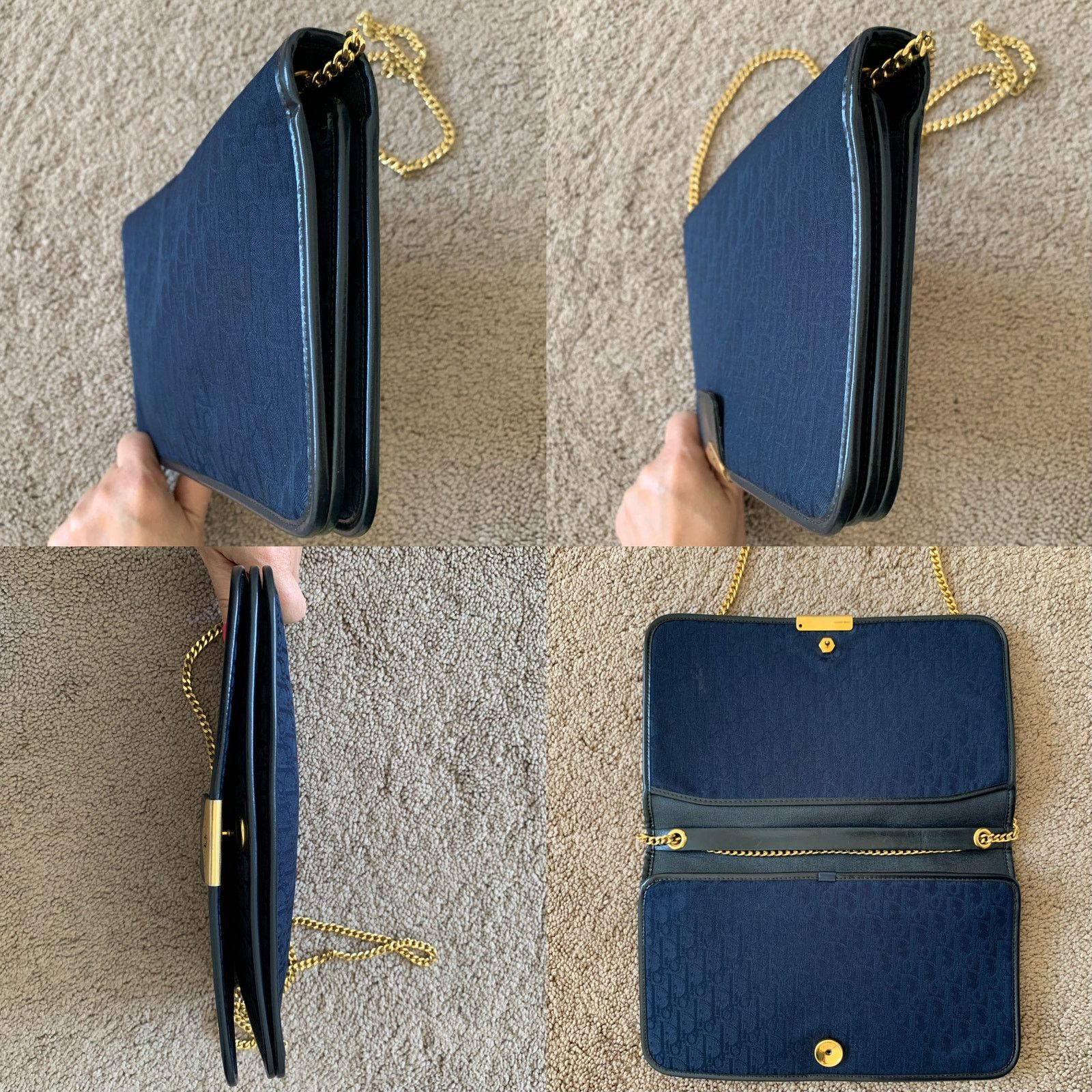Dior D1007 Christian Dior blue trotter 2 way bag Size ONE SIZE - 4 Thumbnail