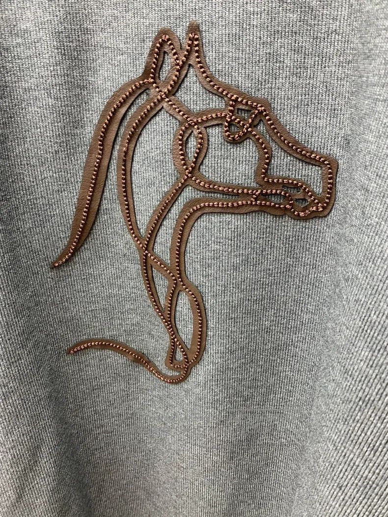 Hermes Hermes Lead gray chest coffee leather horse head round nec Size L / US 10 / IT 46 - 6 Thumbnail