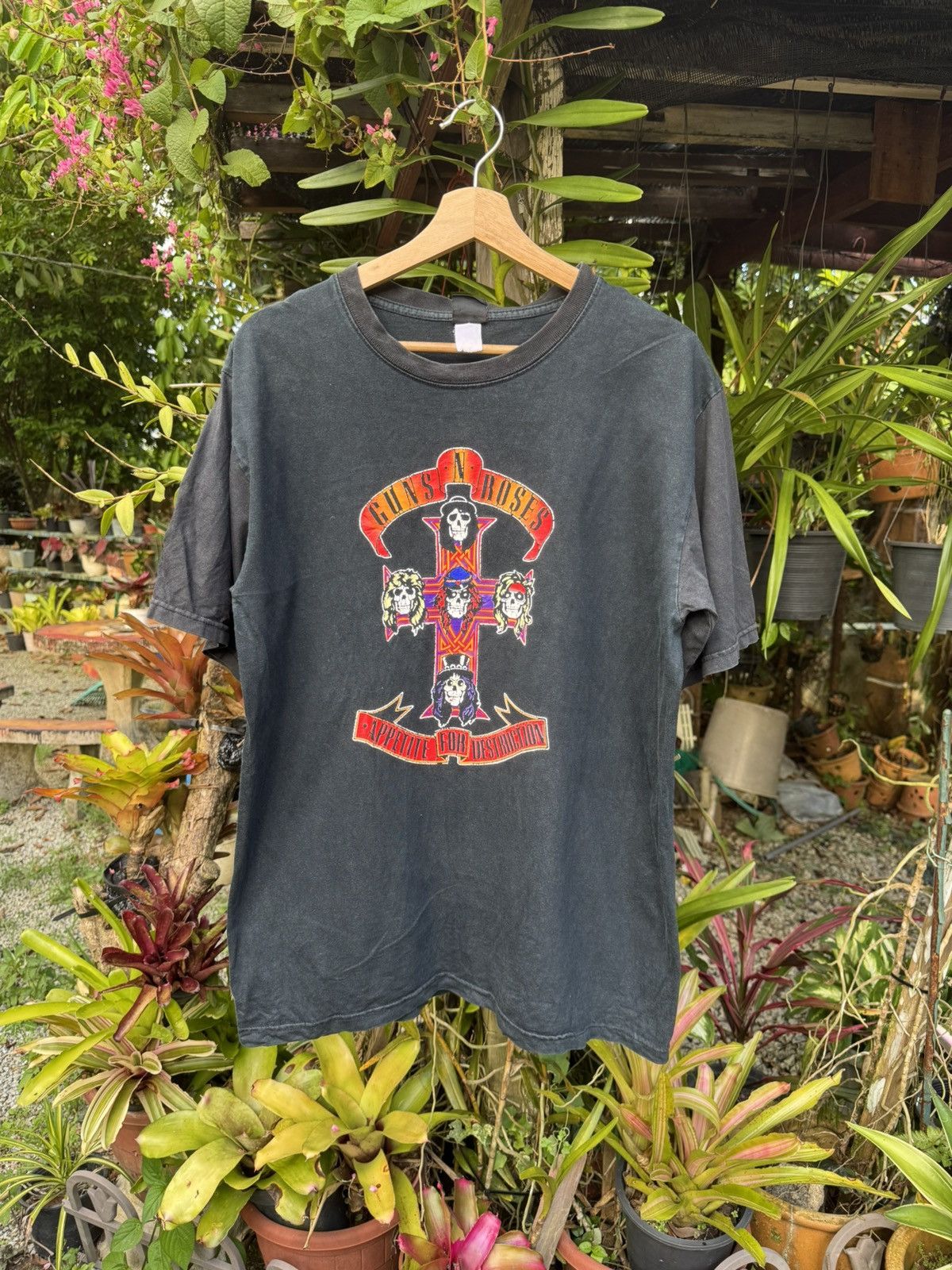 Band Tees Bootleg Gun N Roses Band Tees Size US M / EU 48-50 / 2 - 1 Thumbnail