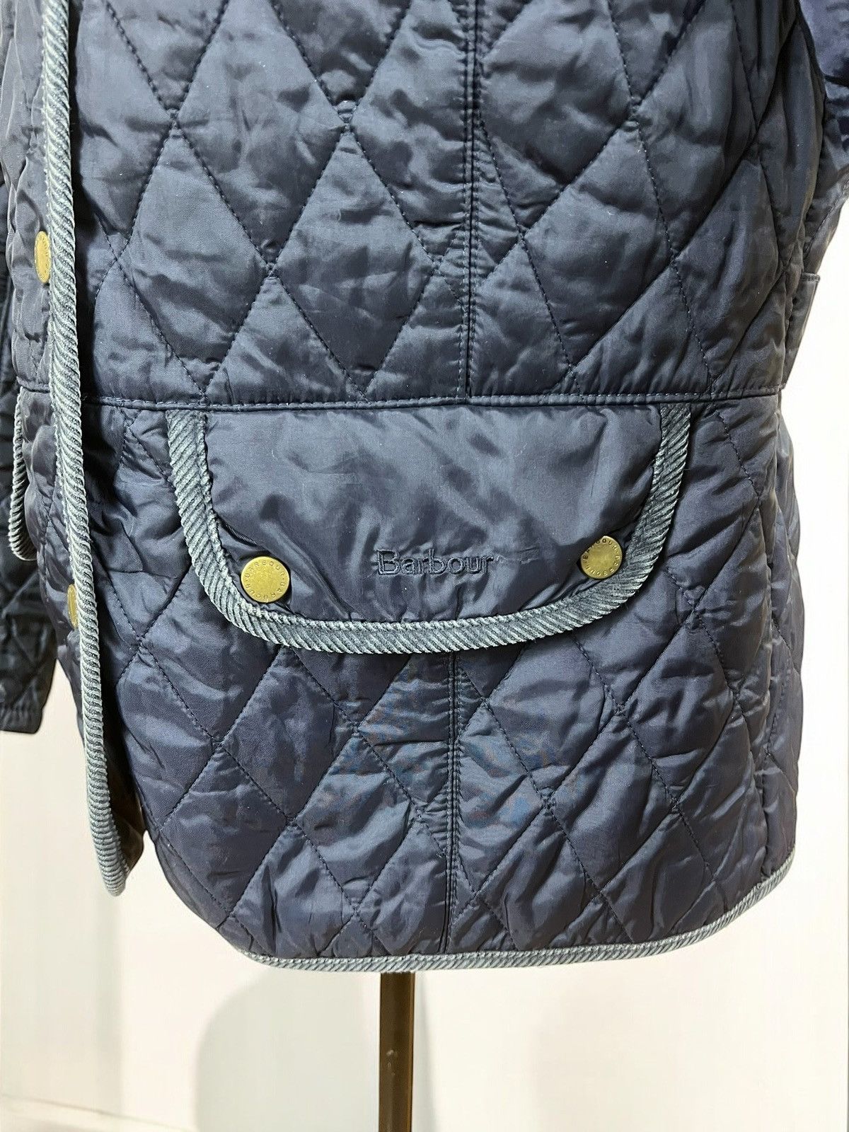 Barbour Barbour Vintage Quilt Navy Jacket size L Size L / US 10 / IT 46 - 5 Thumbnail