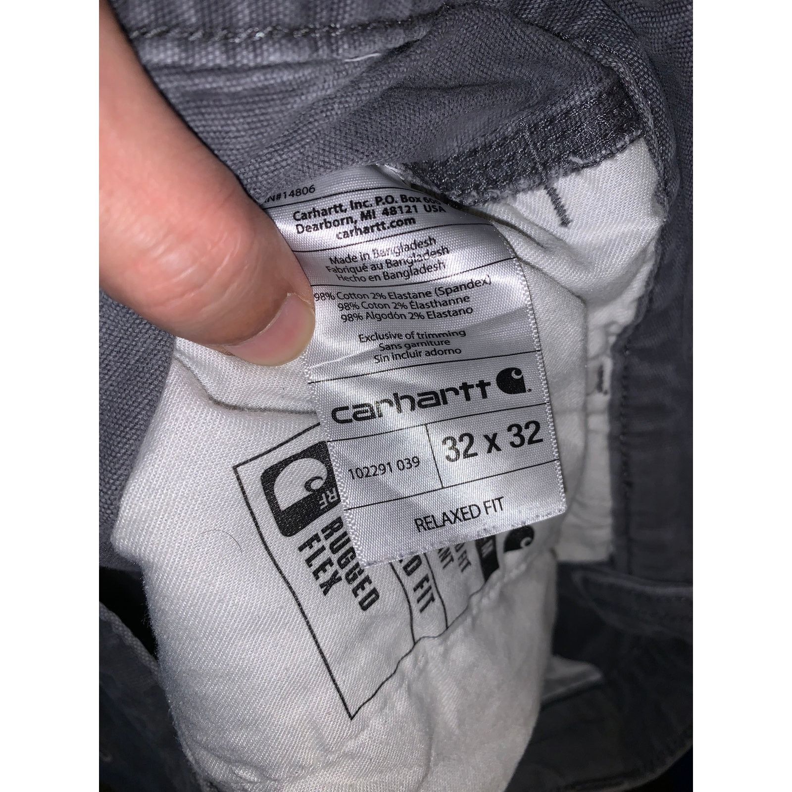 Carhartt Carhartt 102291 Rugged Flex Pants 32x32 Gravel Size US 32 / EU 48 - 5 Thumbnail