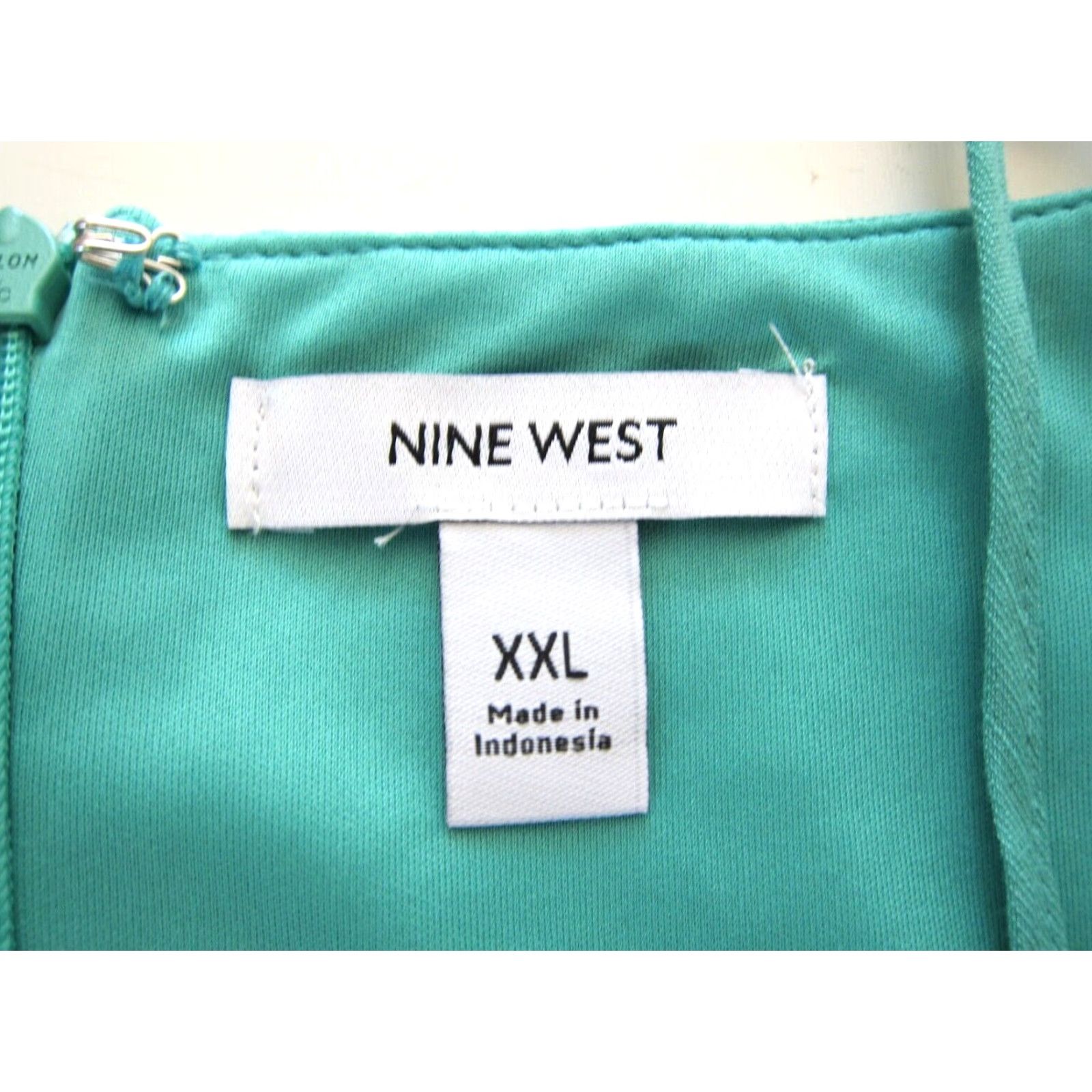 Nine West VINTAGE NWT Nine West Rayon Green Spaghetti Strap Wrap Slip Tank Sun Dress XXL Size XXL / US 16-18 / IT 52-54 - 3 Thumbnail