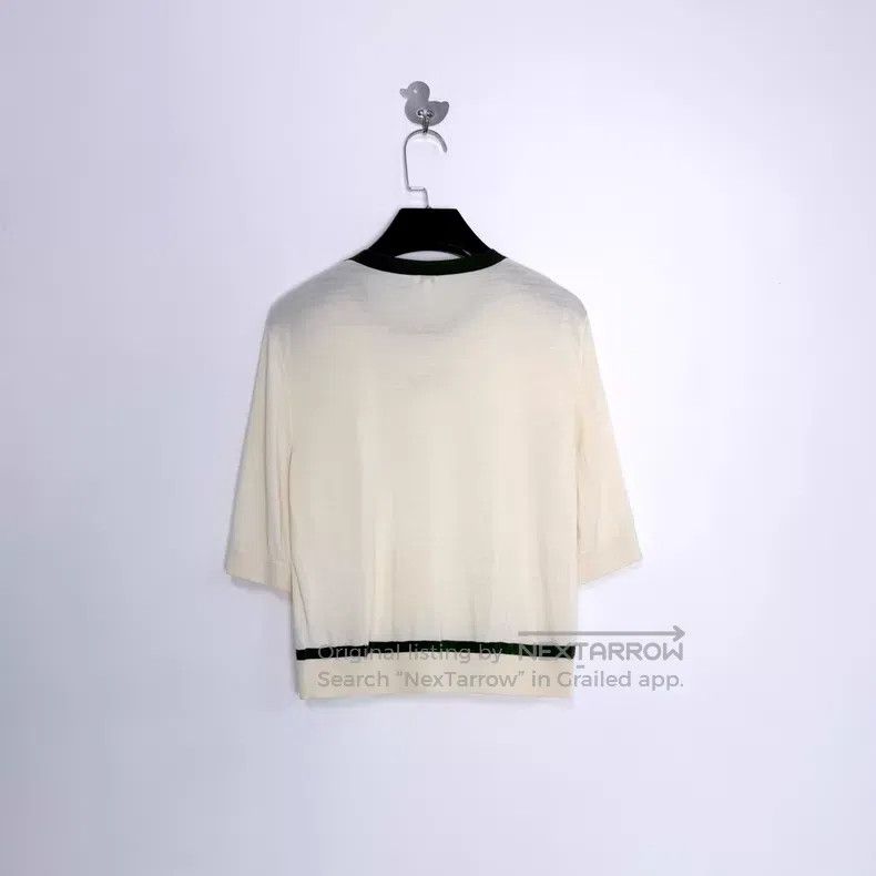 Loewe Loewe Off-White Embroidered Grass Letter Wool Knit Short S Size M / US 6-8 / IT 42-44 - 2 Thumbnail
