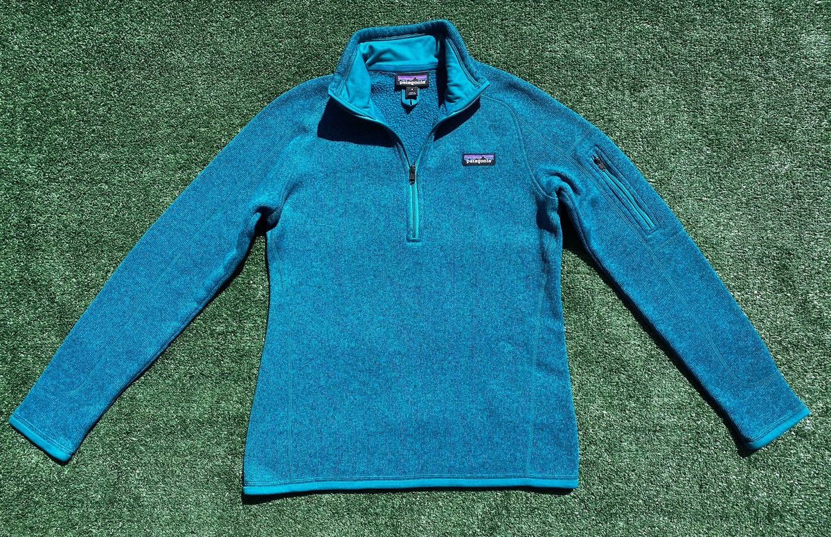 Patagonia Patagonia Better Sweater 1/4 Zip Jacket Teal Blue Small Size S / US 4 / IT 40 - 2 Thumbnail