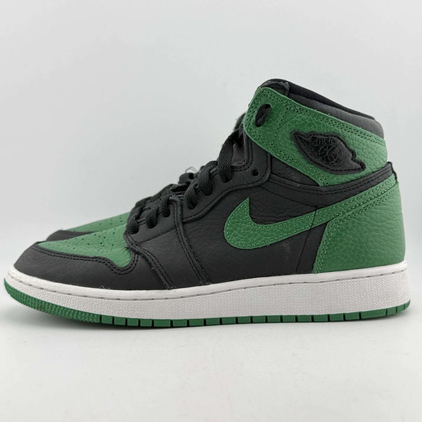 Nike Nike Air Jordan 1 Pine Green Black 4.5Y Used OG Box D2290 Size US 5 / EU 37 - 2 Thumbnail