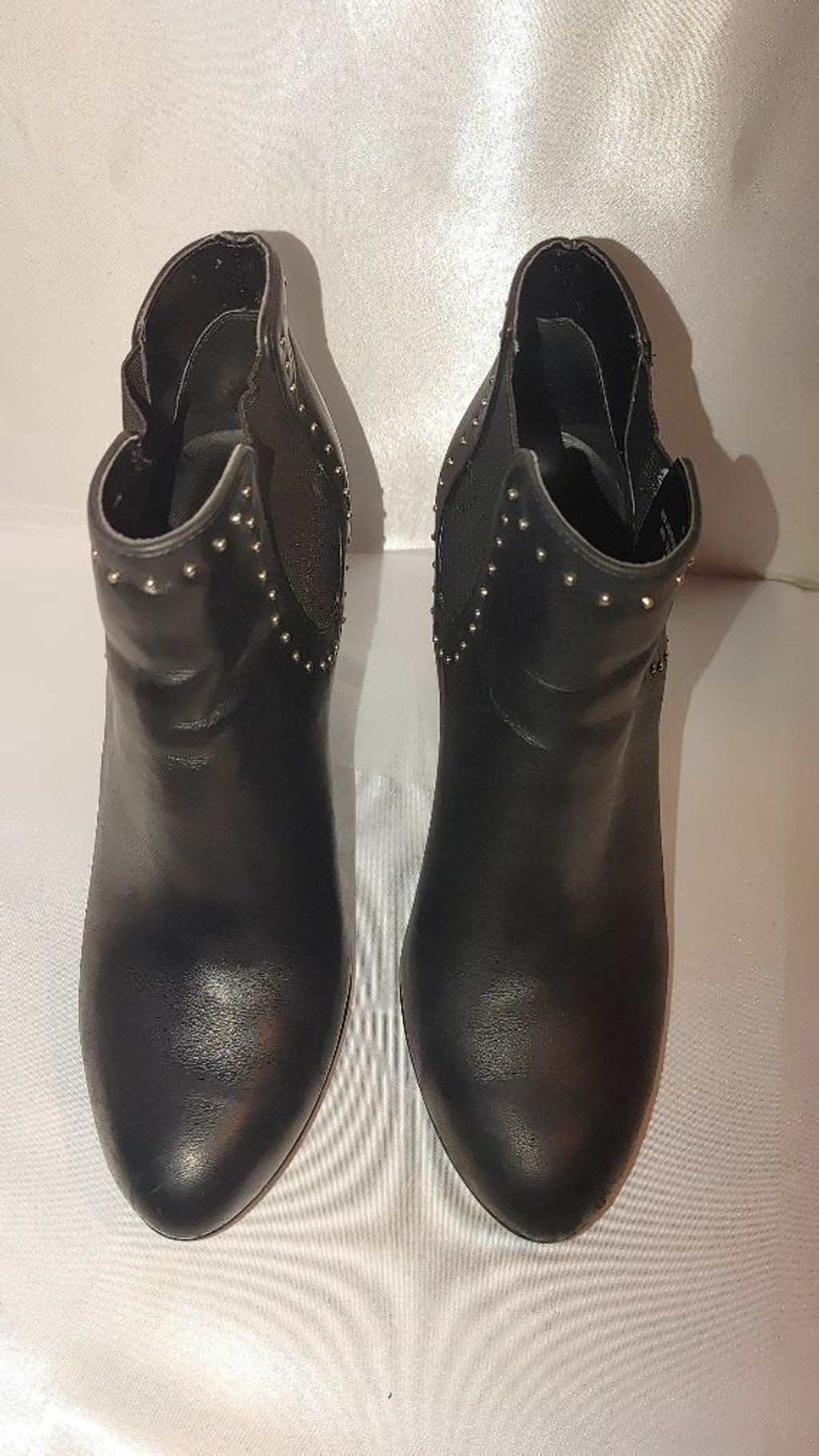 JOSEF SEIBAL Lauren Ralph Lauren Vivanne Leather Ankle Booties Size 6.5B Size US 6.5 / IT 36.5 - 5 Thumbnail