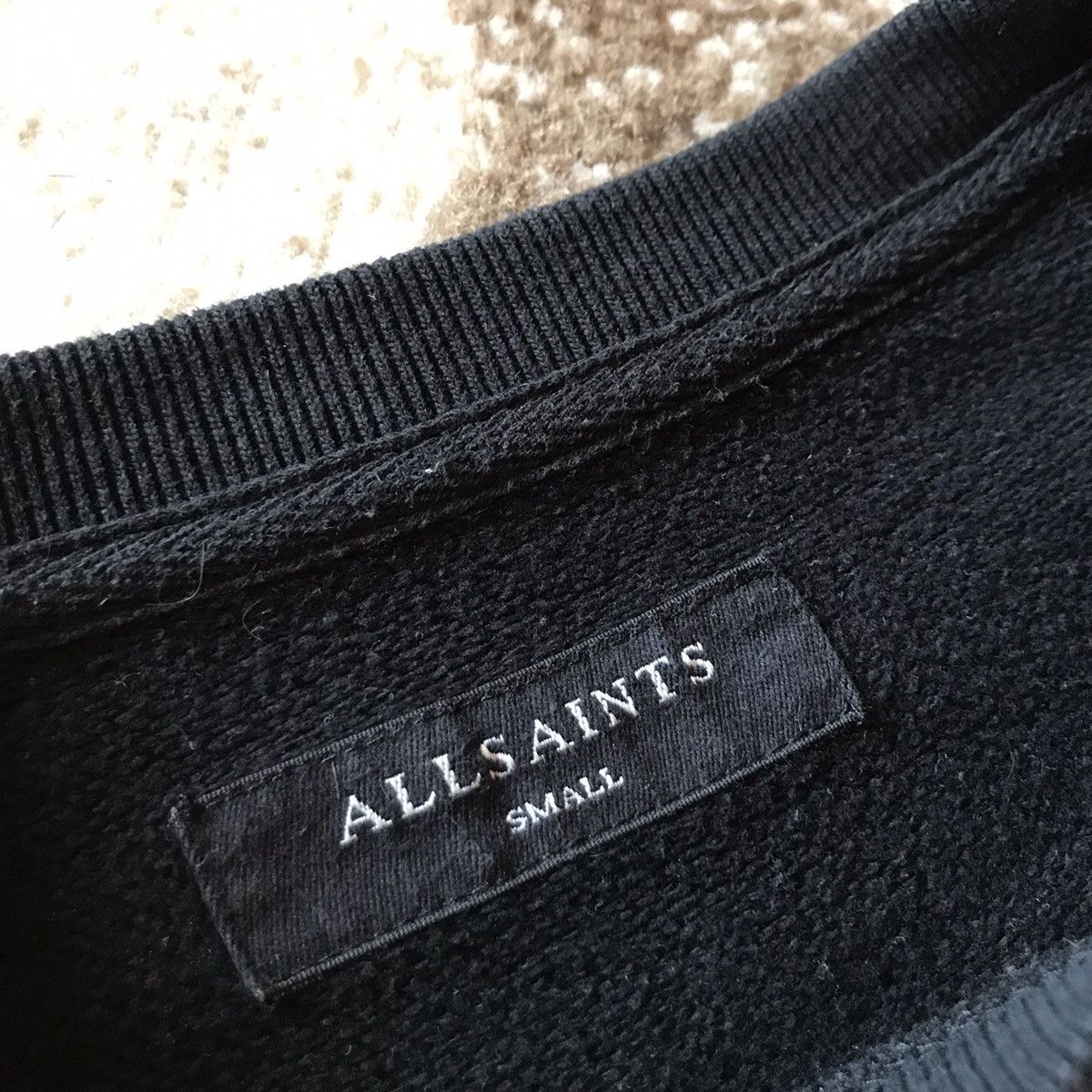 Allsaints × Vintage Allsaints Sweatshirt Black Mens Size S/M oversized Size US S / EU 44-46 / 1 - 3 Thumbnail