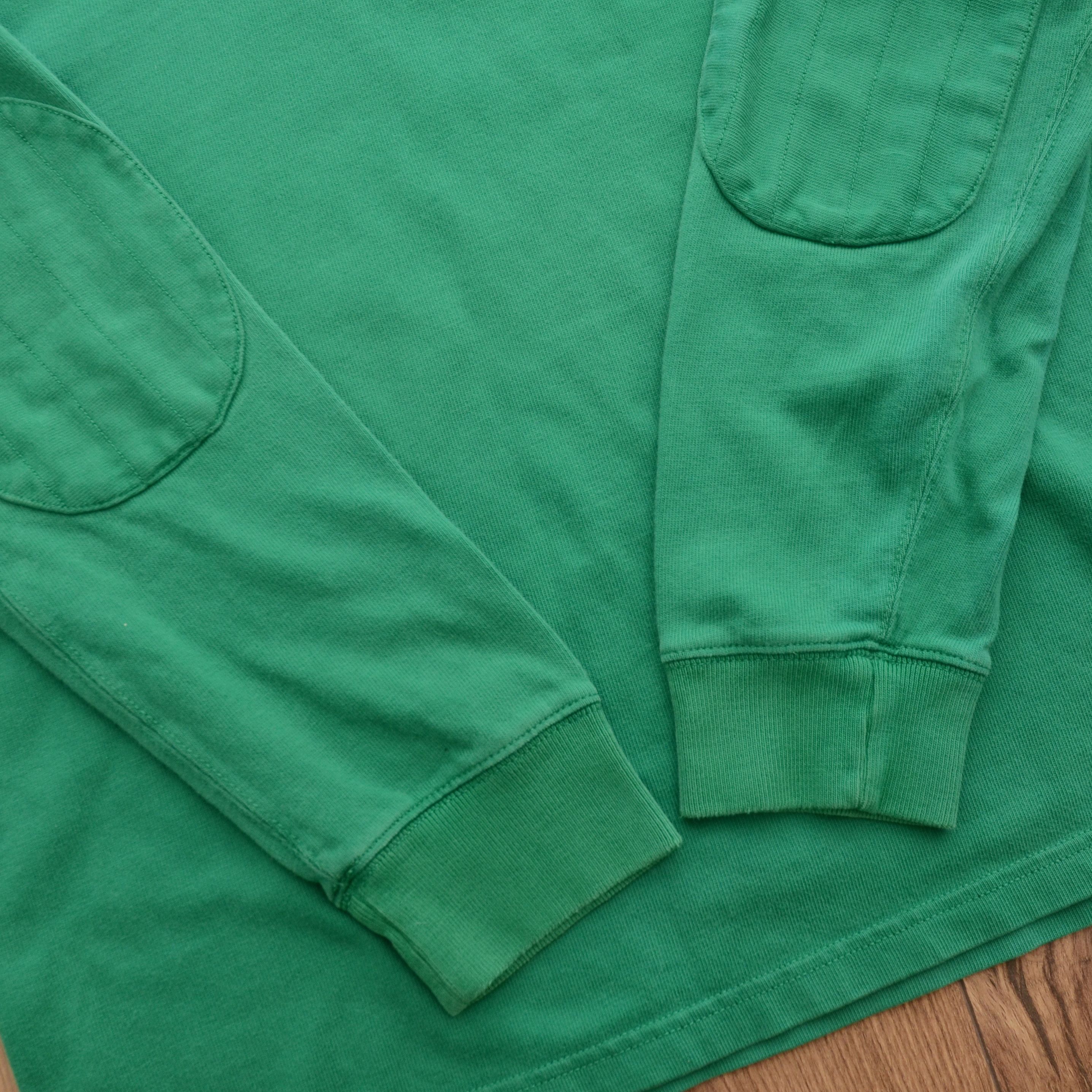 Polo Ralph Lauren Vintage Polo Ralph Lauren Long Sleeve Rugby Shirt Green Rare Size US L / EU 52-54 / 3 - 10 Thumbnail