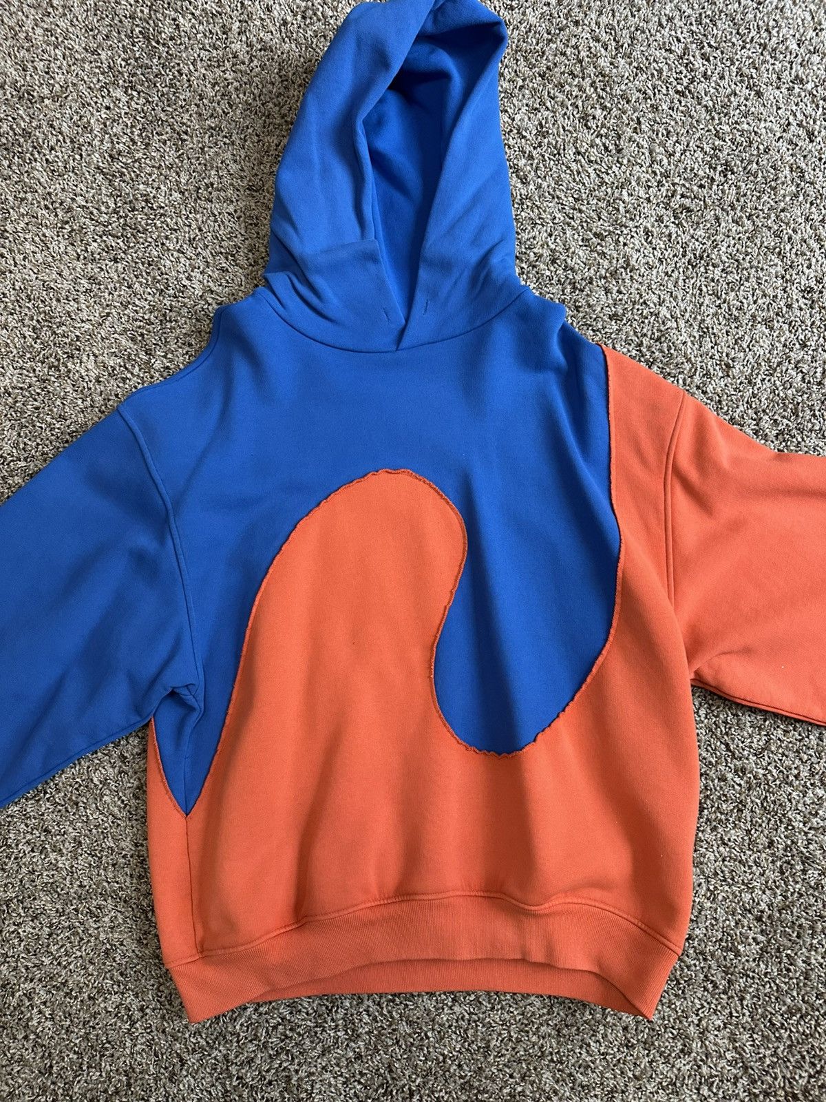ERL ERL Colorblock Hoodie Blue Orange Swirl Oversized Size L Size US L / EU 52-54 / 3 - 1 Thumbnail