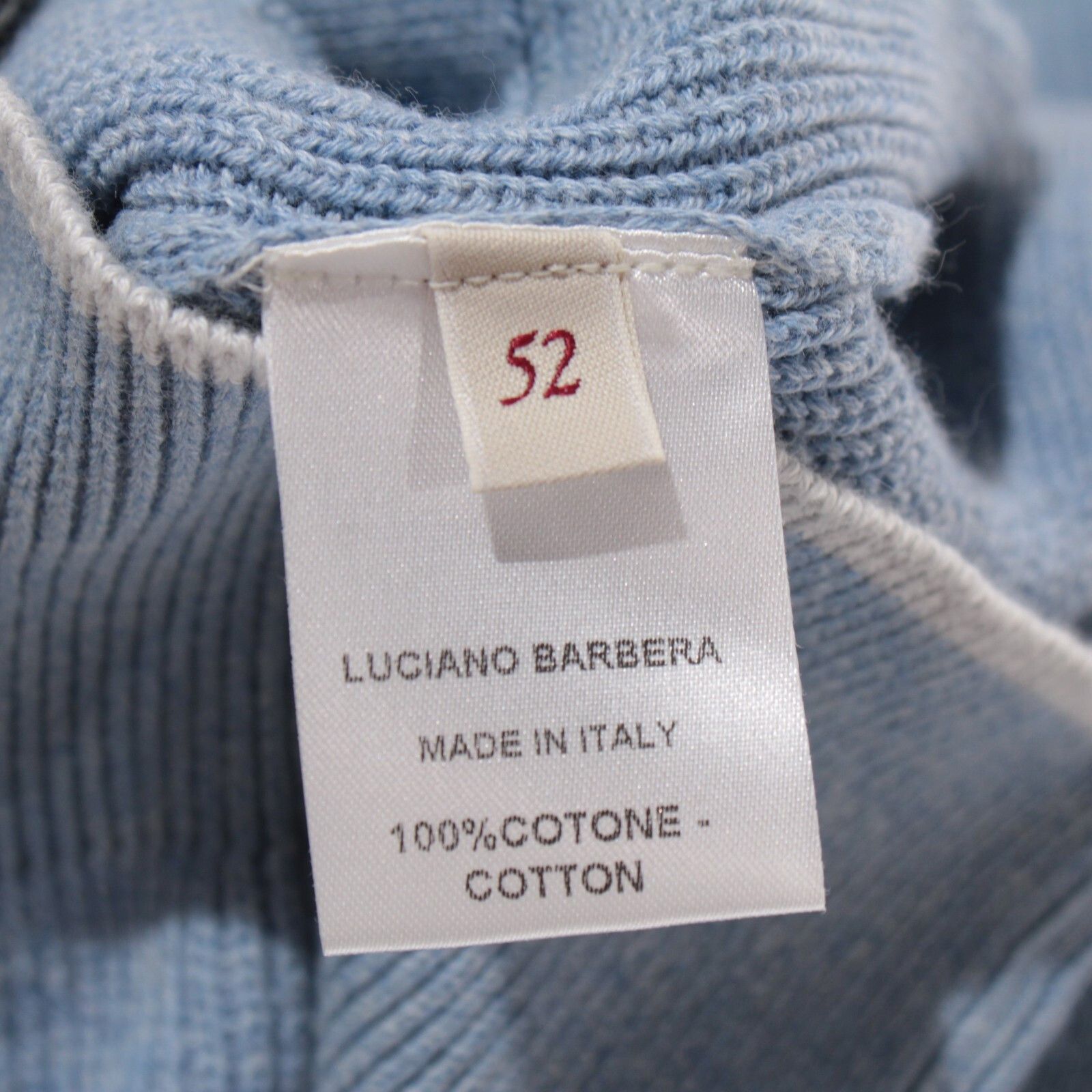 Luciano Barbera Luciano Barbera Sweater Size US L in Blue Size US L / EU 52-54 / 3 - 9 Thumbnail