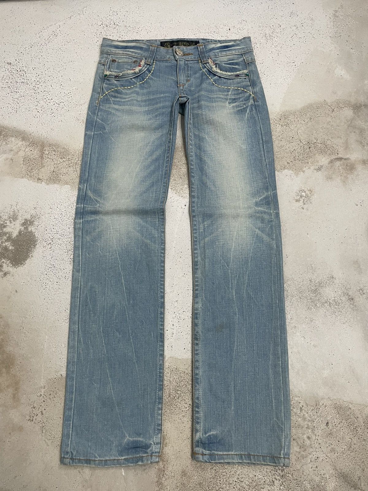 Hysteric Glamour Red Pepper Embroid Heavy Stiching Light Mud Whisker Korean Size US 28 / EU 44 - 3 Thumbnail