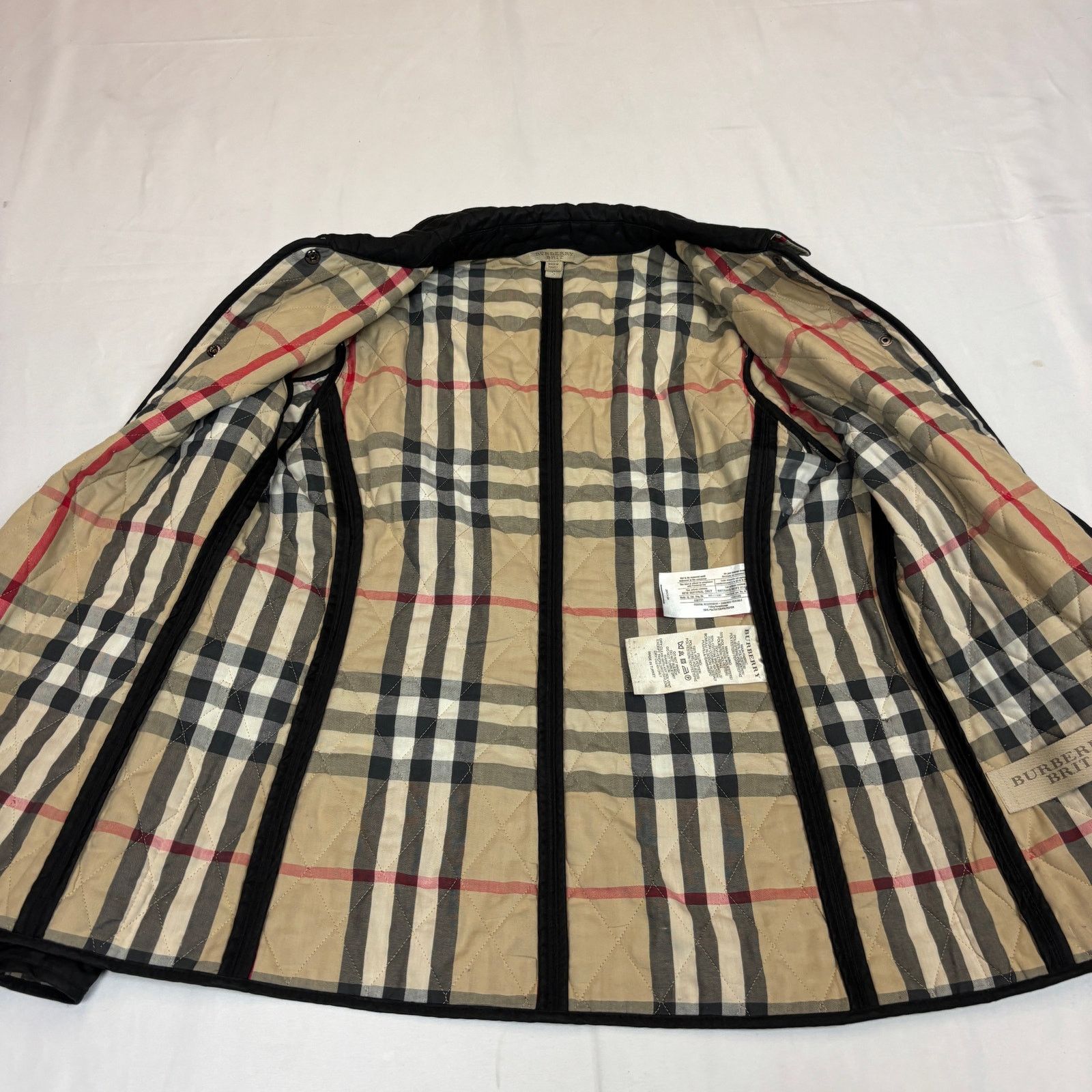 Burberry Burberry Brit Quilted Nova Check Button Jacket Women's Small Size S / US 4 / IT 40 - 4 Thumbnail
