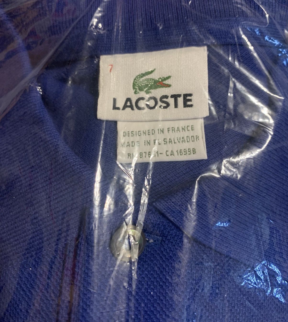 Lacoste Lacoste Men's Short Sleeve Polo Deep Blue Size US XXL / EU 58 / 5 - 3 Thumbnail