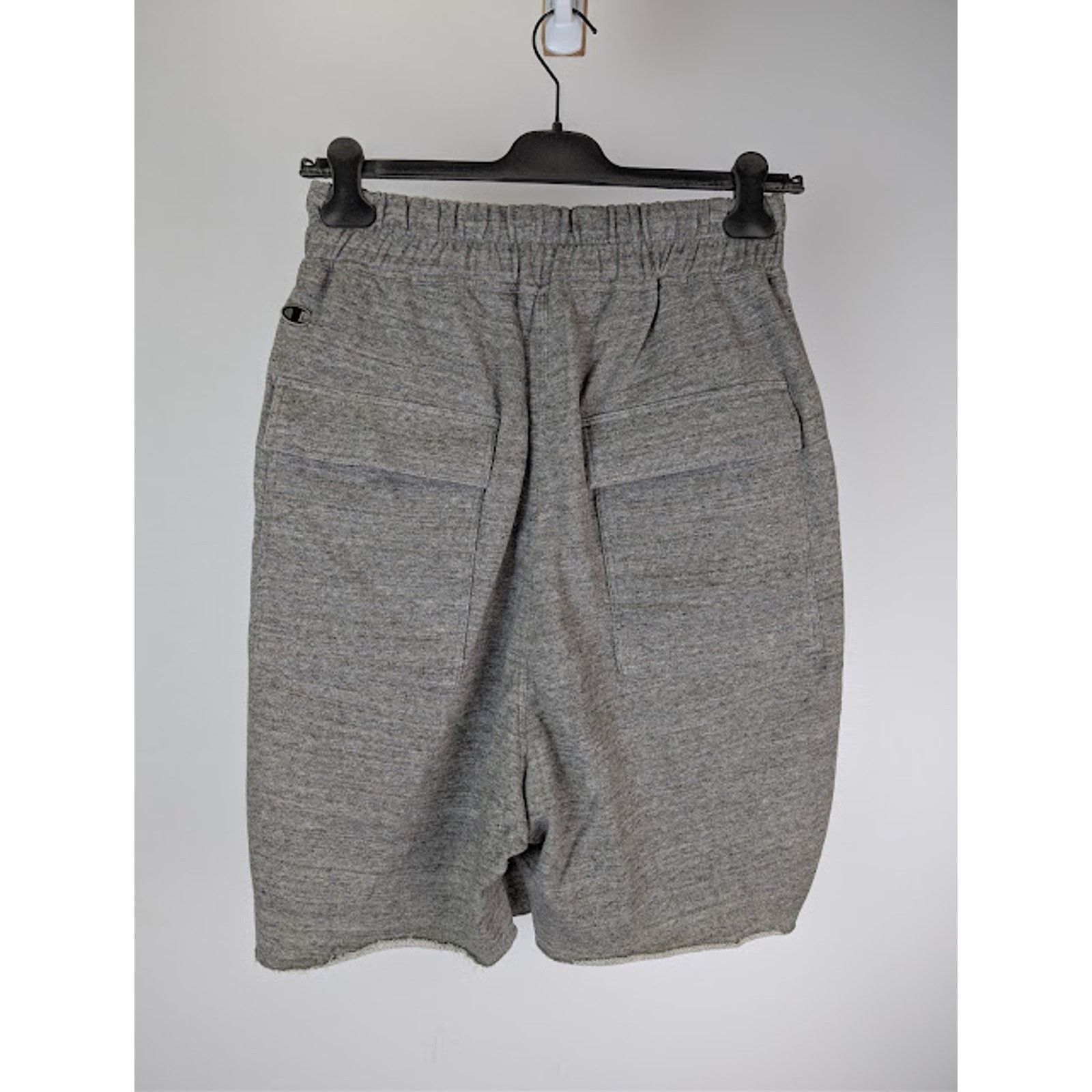Champion × Rick Owens o1rshd1 Knitted Beveled Pods Shorts in Grey Melange S Size US 30 / EU 46 - 16 Thumbnail