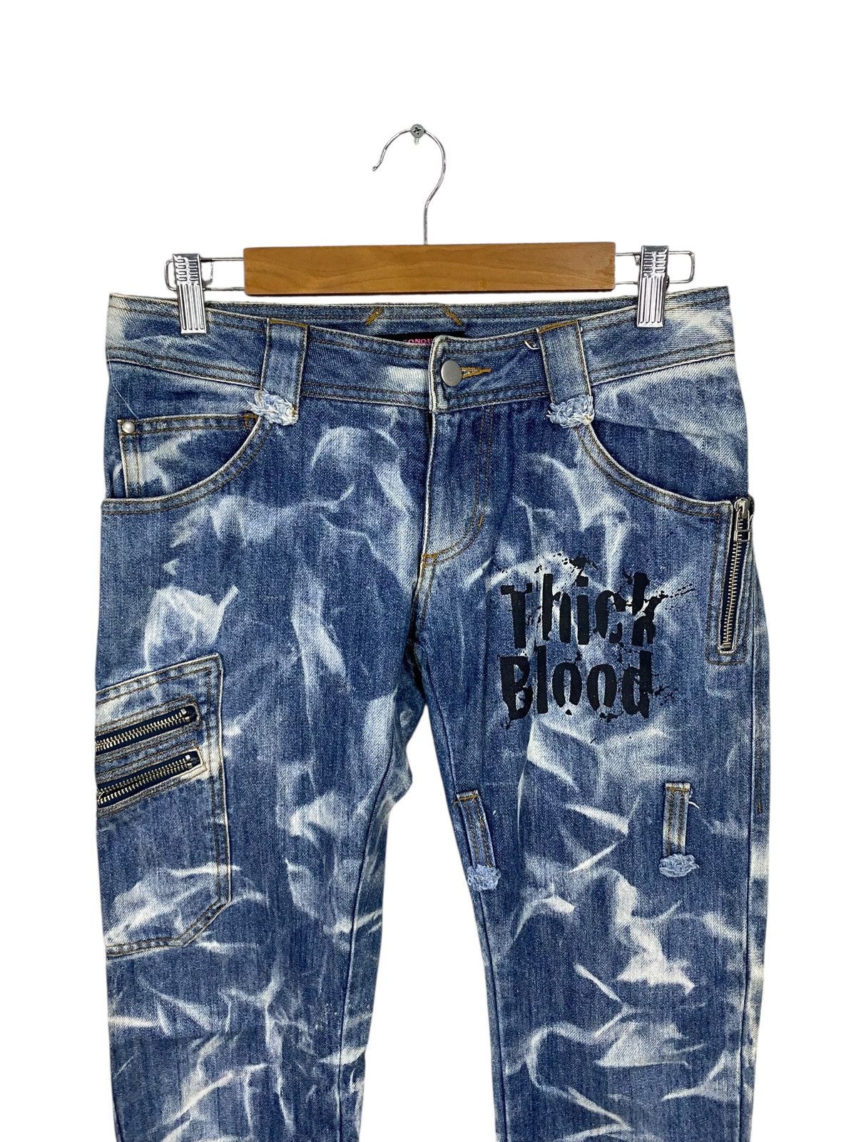 Seditionaries Algonquins punk gothic style denim acid wash Size US 30 / EU 46 - 5 Thumbnail