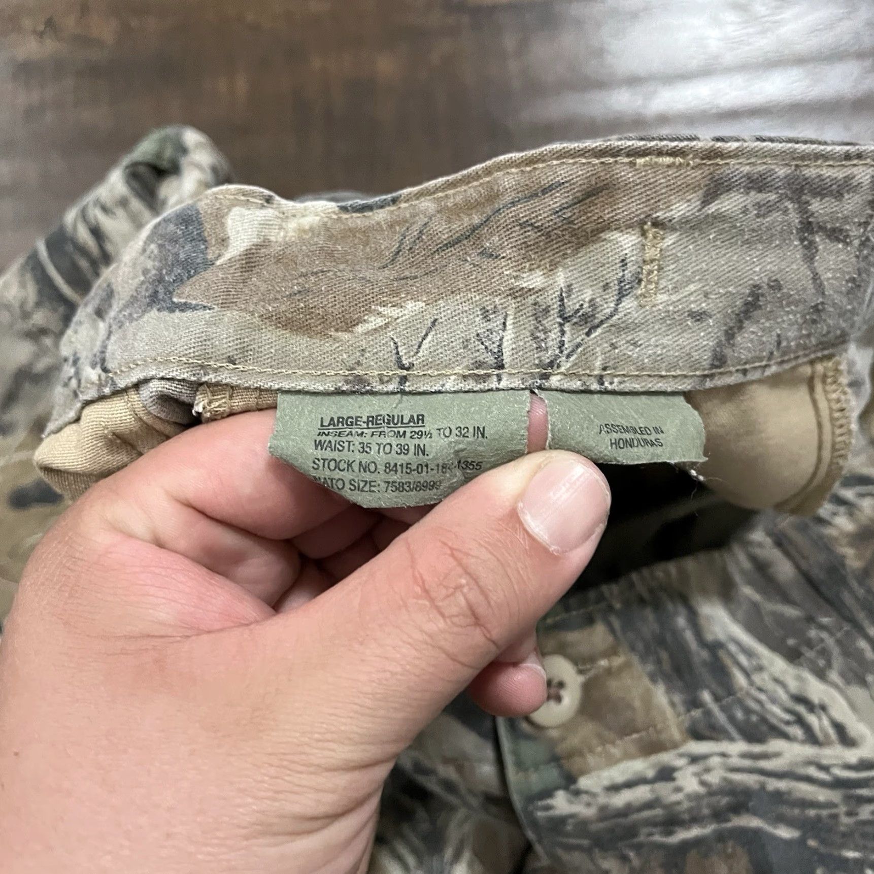 Vintage VINTAGE Tru-Spec Cargo Pants 34x29 Advantage Timber Camo Hunting 90s Mens L Size US 33 - 7 Thumbnail