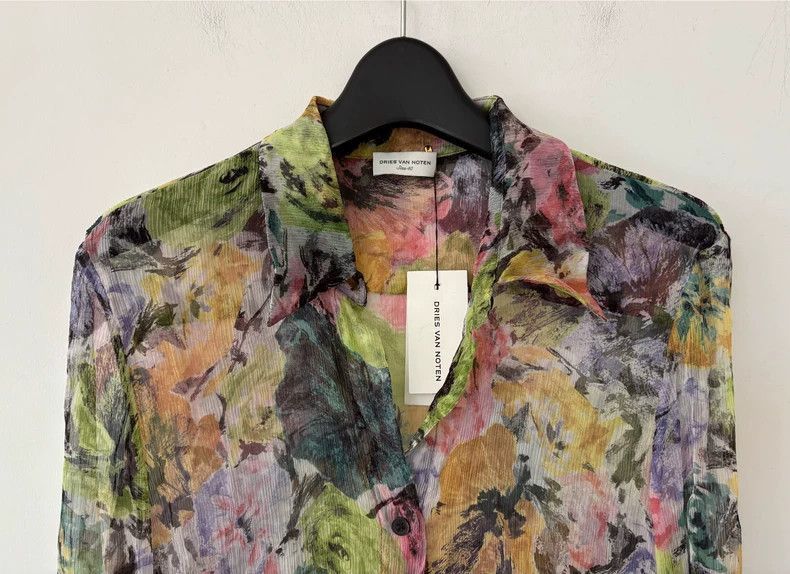 Dries Van Noten Dries Van Noten Floral Silk Shirt by Dries Van Noten-2506 Size US M / EU 48-50 / 2 - 3 Thumbnail