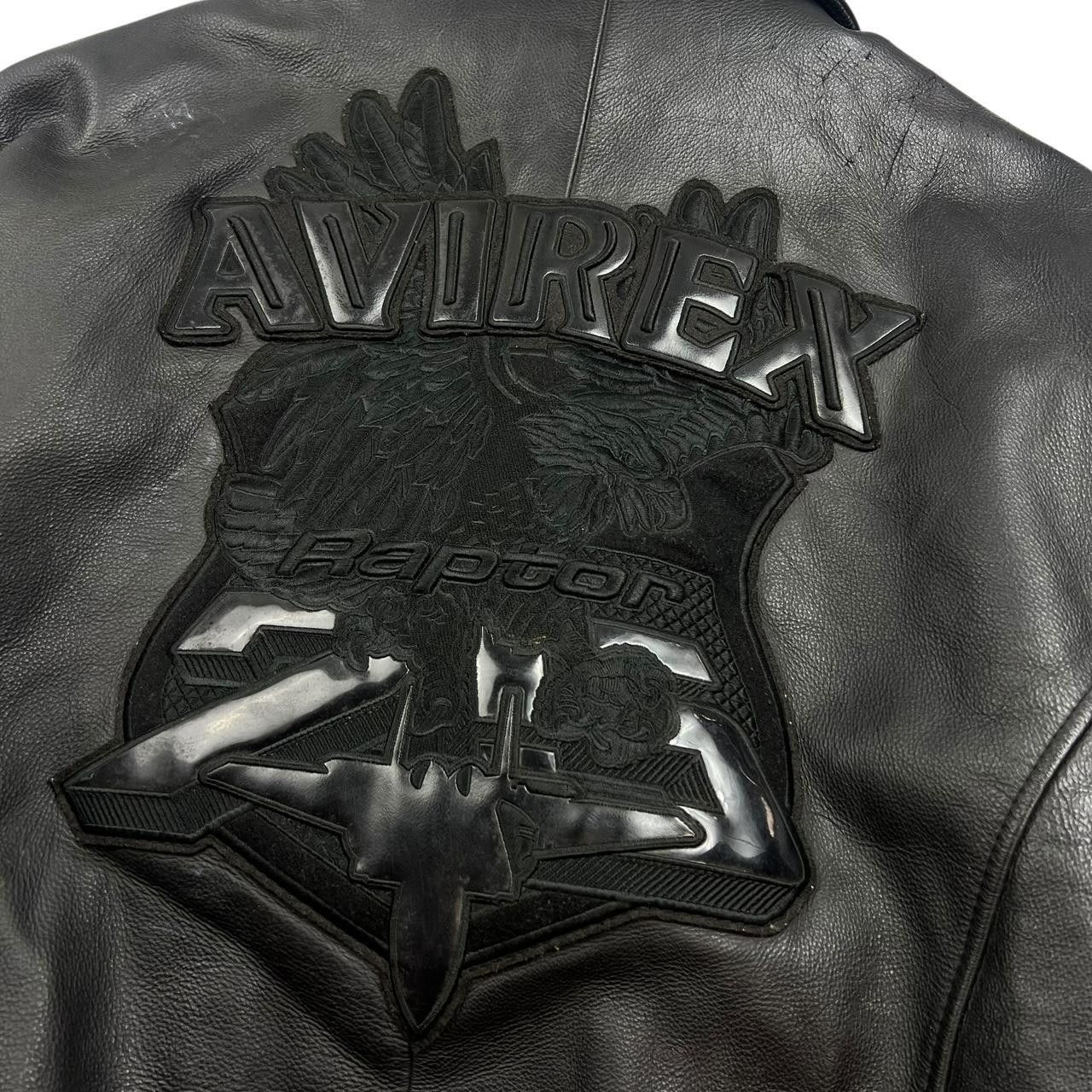 Avirex Vintage Avirex Raptors Leather Jacket - XXXL Size US XXL / EU 58 / 5 - 5 Thumbnail