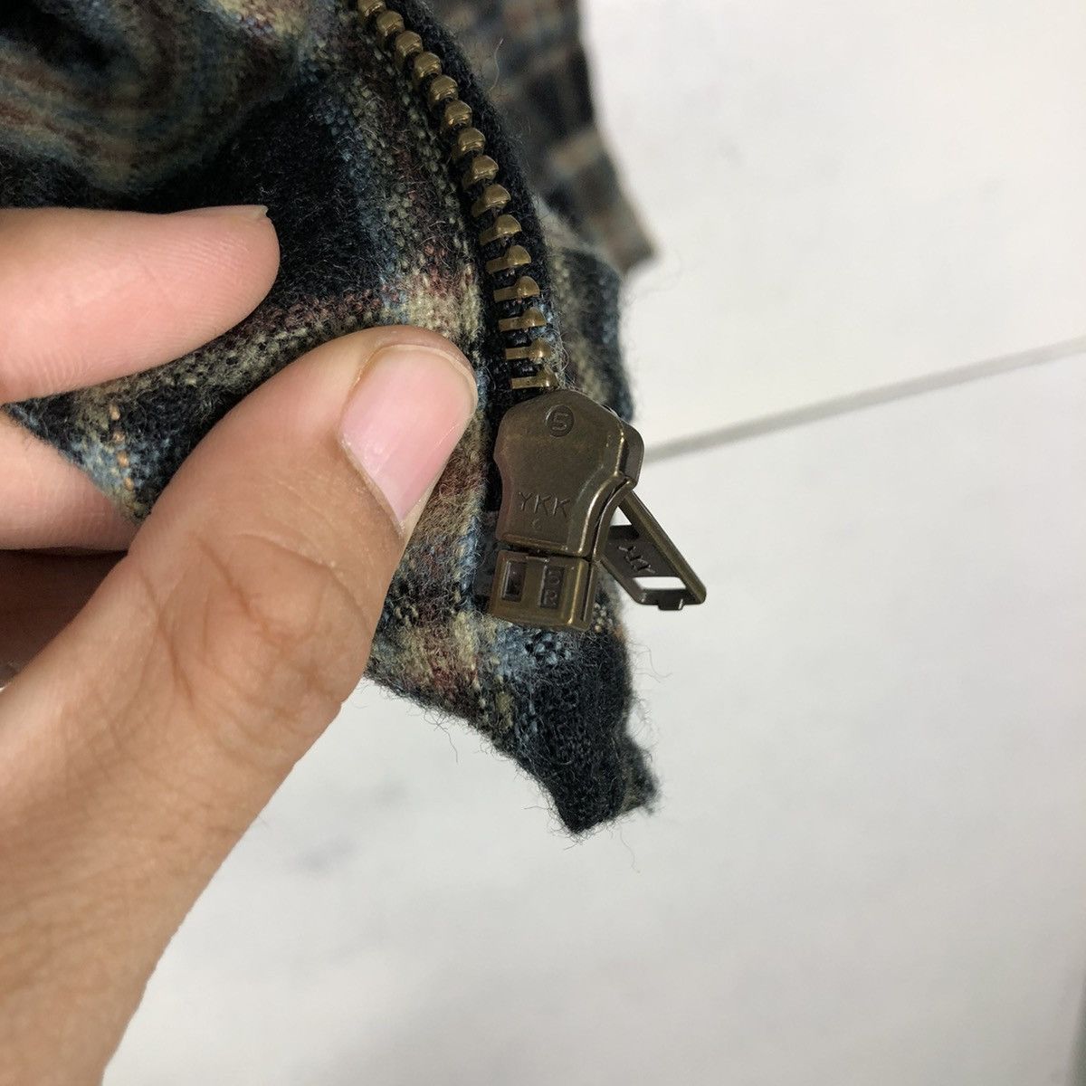 Flannel 🔥VINTAGE ZIPPER FLANNEL JACKET CONVERSE ALL STAR TARTAN Size US L / EU 52-54 / 3 - 17 Thumbnail