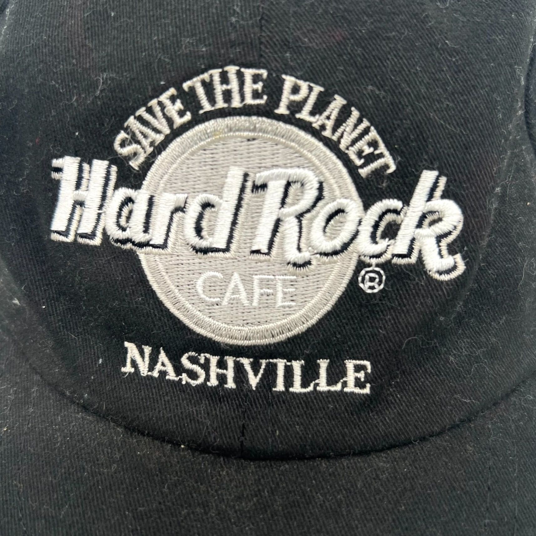 Hard Rock Cafe VINTAGE Hard Rock Cafe Nashville Snapback Trucker Cap One Size Black 90s Classic Mens Size ONE SIZE - 2 Thumbnail