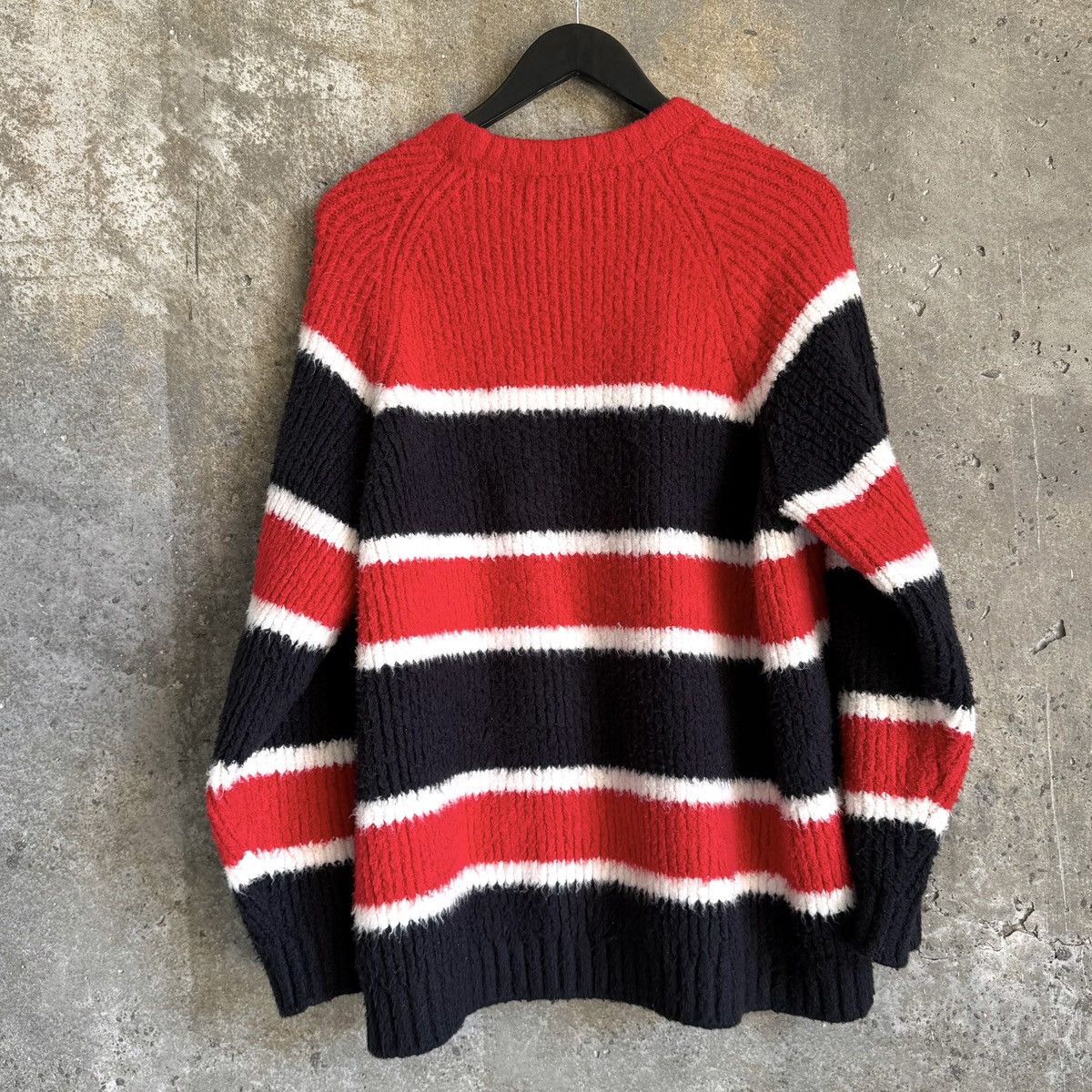 Celine Celine Striped Shaggy Knit Sweater By Hedi Slimane Size US M / EU 48-50 / 2 - 4 Thumbnail