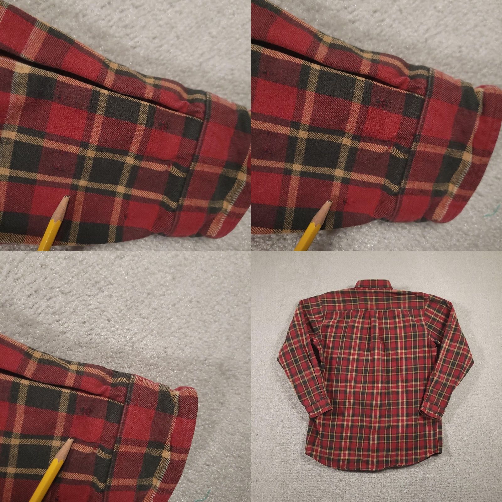 Carhartt VINTAGE Carhartt Shirt Mens LT Red Plaid Flannel Long Sleeve Button Front Size US L / EU 52-54 / 3 - 9 Thumbnail