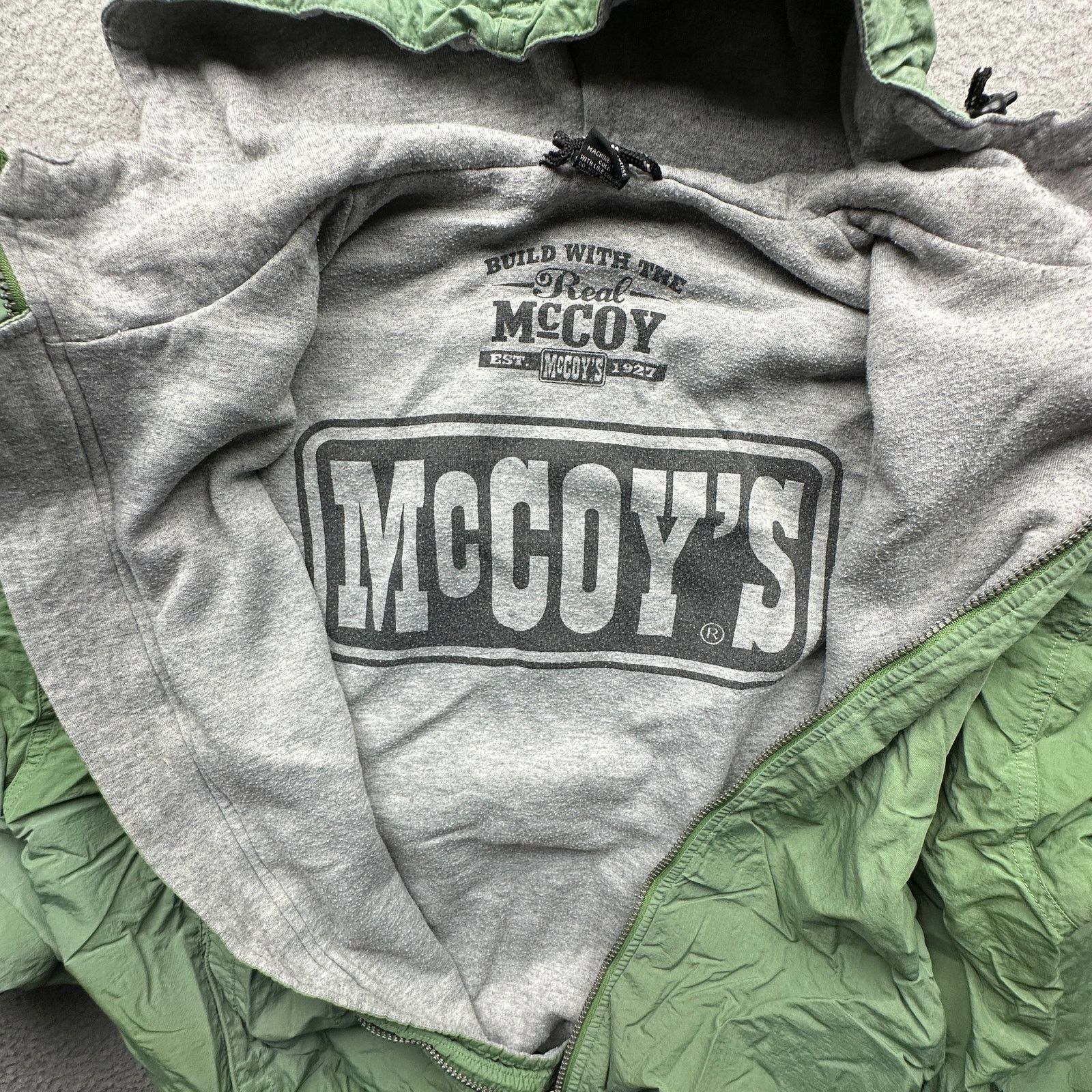 The Real McCoy's Vintage The Real McCoy's Lined Nylon Jacket Mens XL Green Size US XL / EU 56 / 4 - 9 Thumbnail