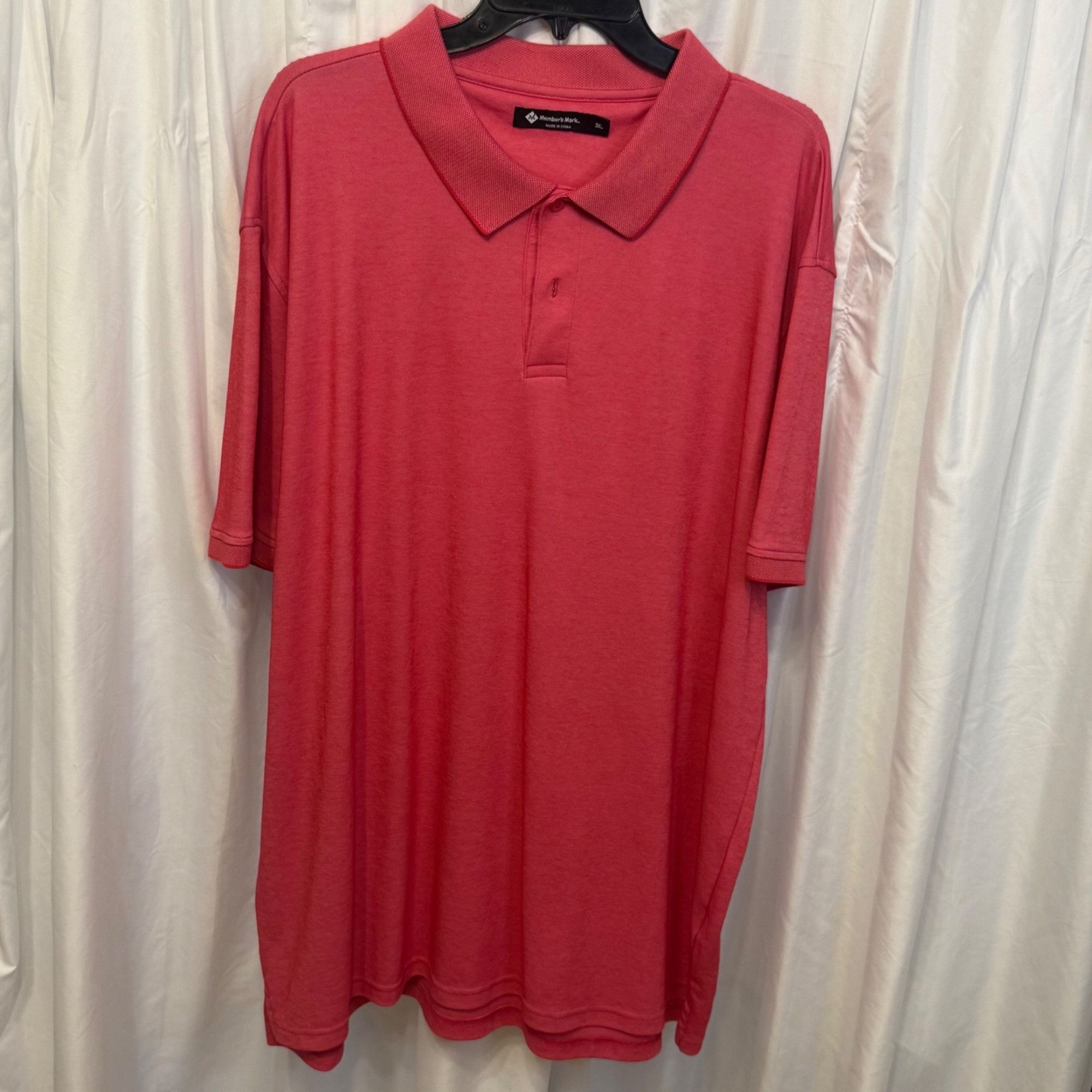 Other Members Mark Mens Red Short Sleeve Polo Shirt 3XL Size US XXL / EU 58 / 5 - 1 Thumbnail