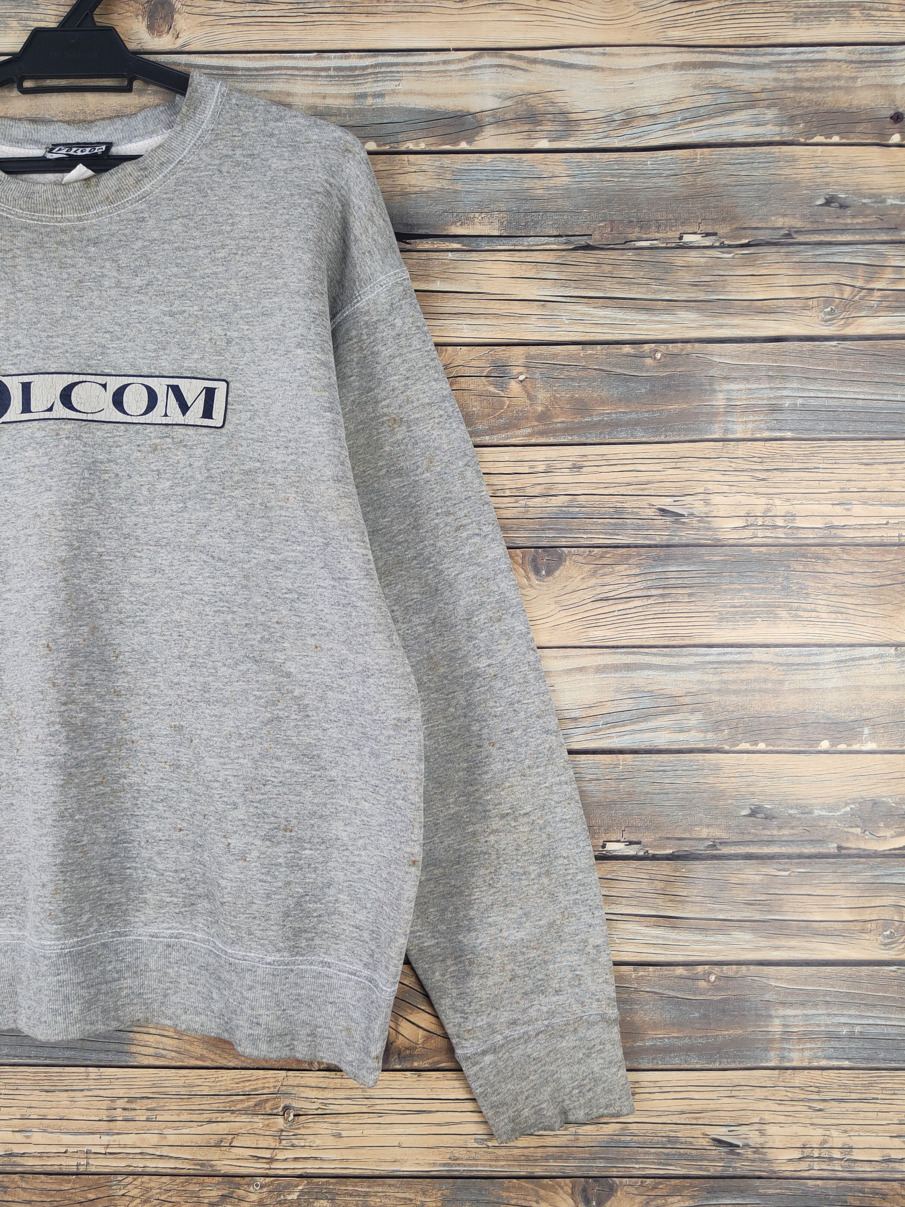 Volcom DL Volcom Skate hip hop vintage Gray Sweatshirts #1469 Size US L / EU 52-54 / 3 - 5 Thumbnail