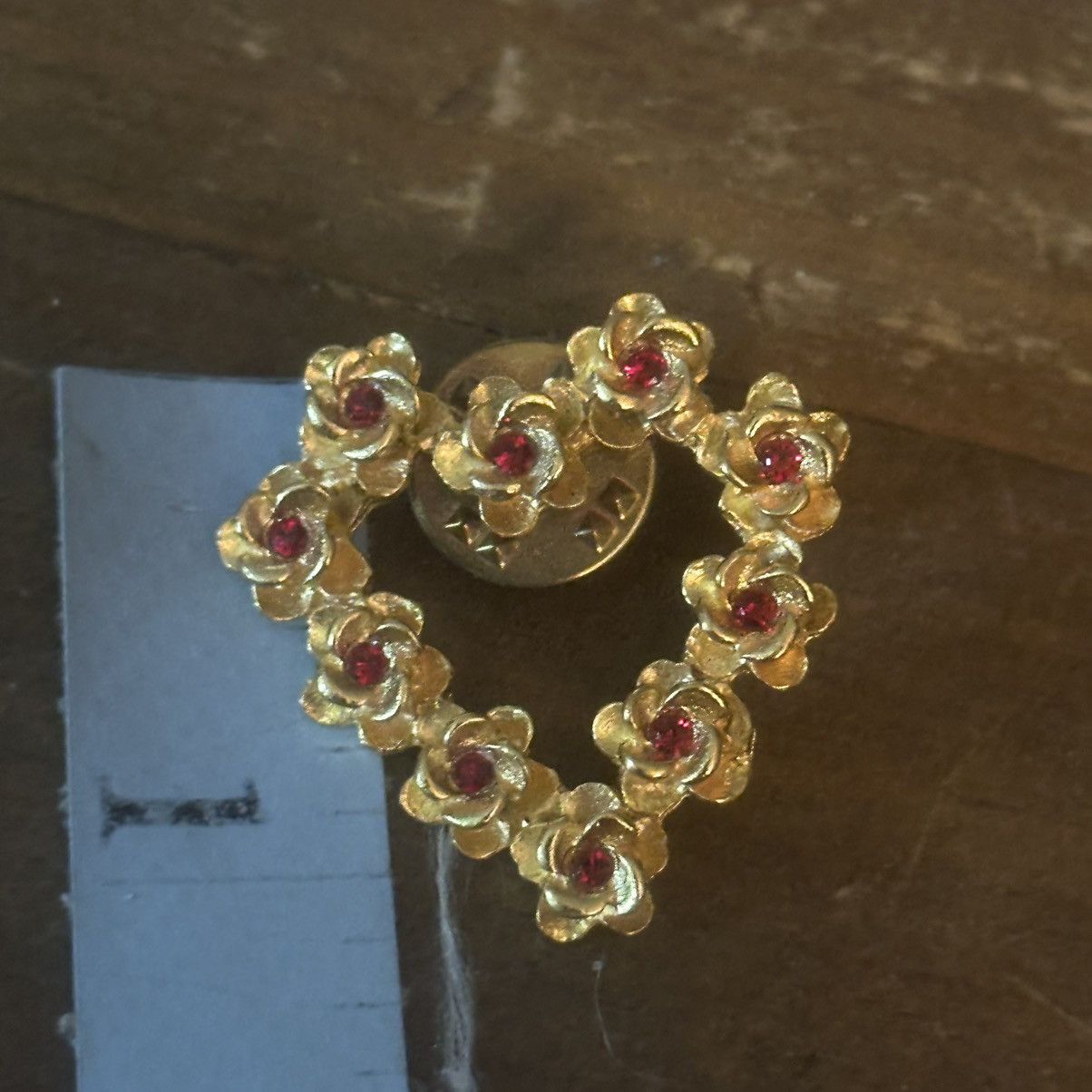 Vintage Vintage gold tone Loving Rose tac pin Size ONE SIZE - 3 Thumbnail