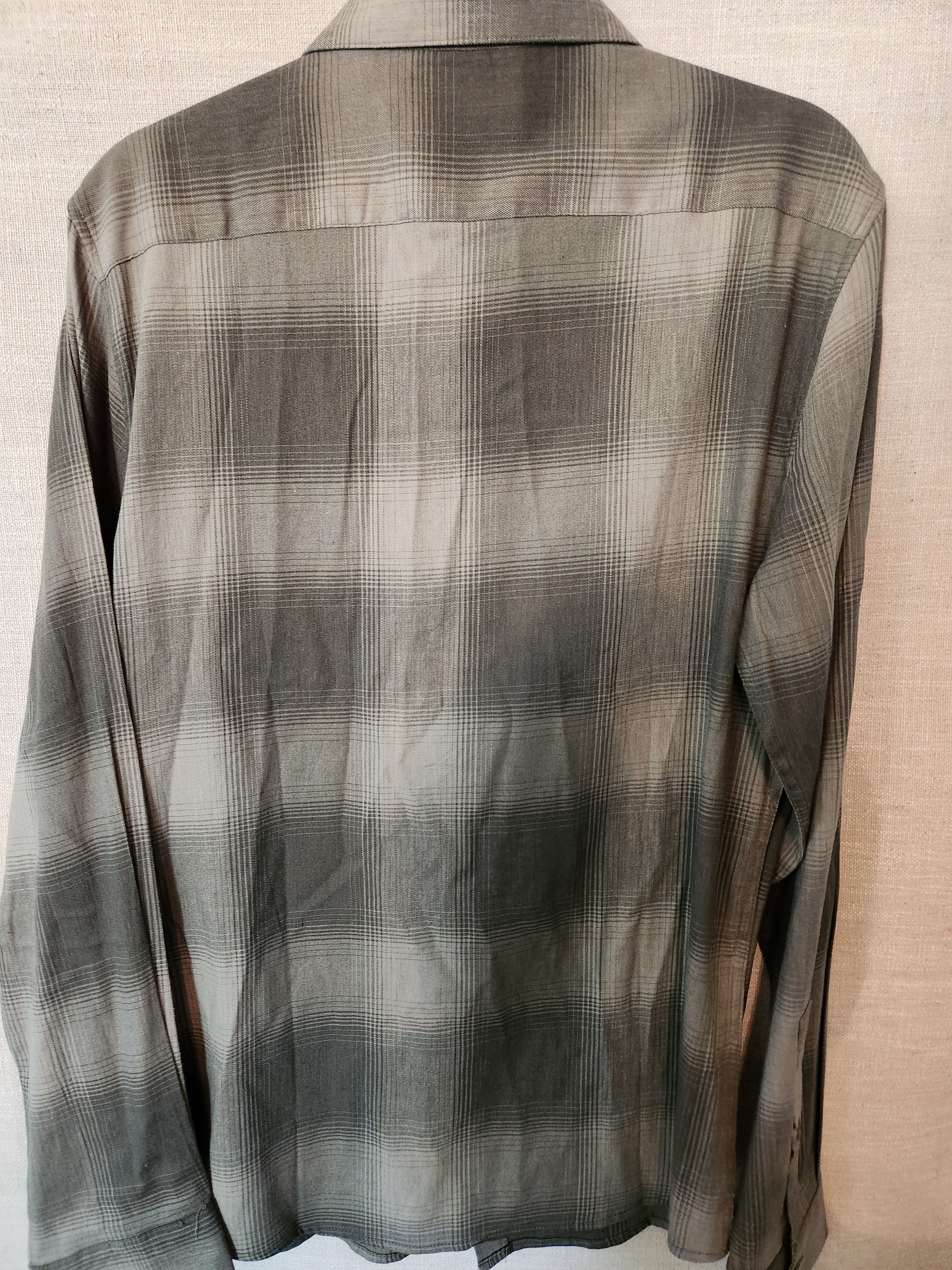 DKNY NWT Men's Cotton Blend Plaid Button Front Shirt Size US M / EU 48-50 / 2 - 2 Thumbnail