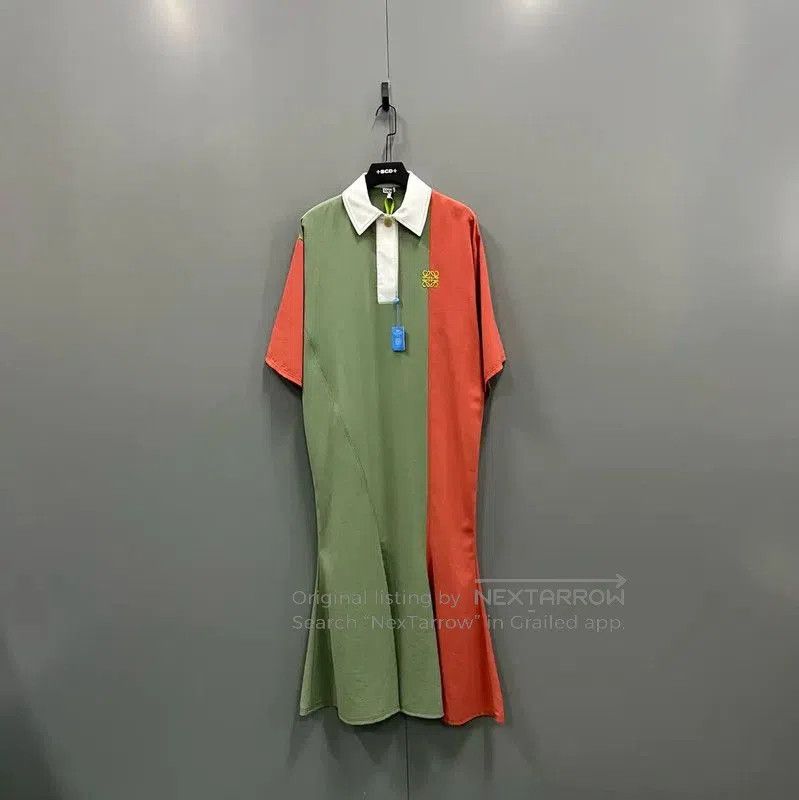 Loewe Colorful Short Sleeve Summer Dress .