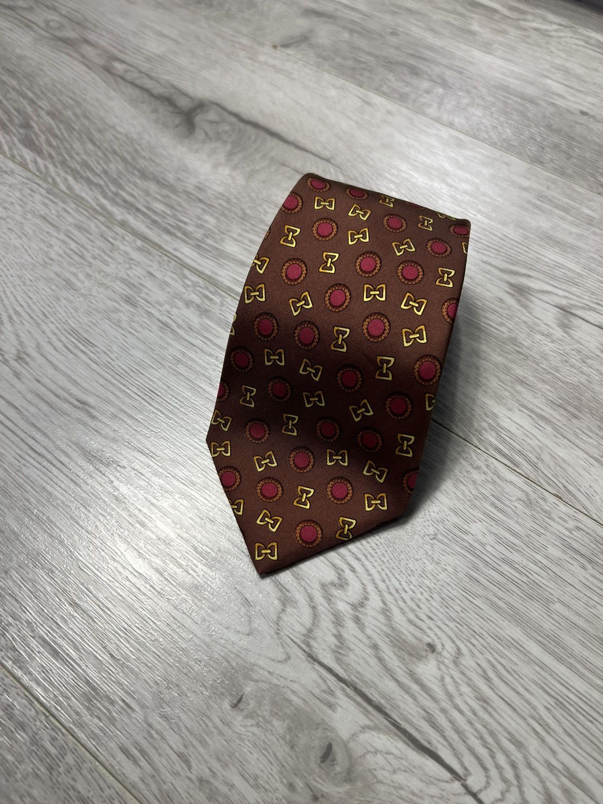 Celine Celine Paris Pure Silk All Over Printed Tie Size ONE SIZE - 1 Thumbnail
