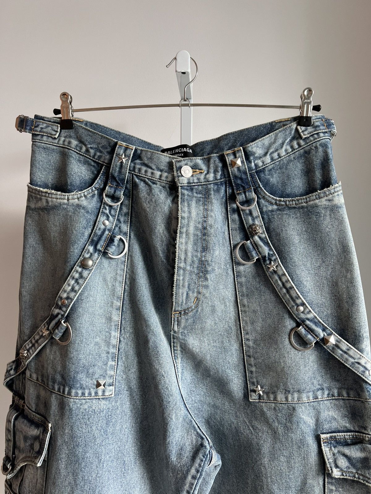 Balenciaga BALENCIAGA SPRING 22 ‘CLONES’ RAVER BAGGY DENIM PANTS Size US 33 - 7 Thumbnail