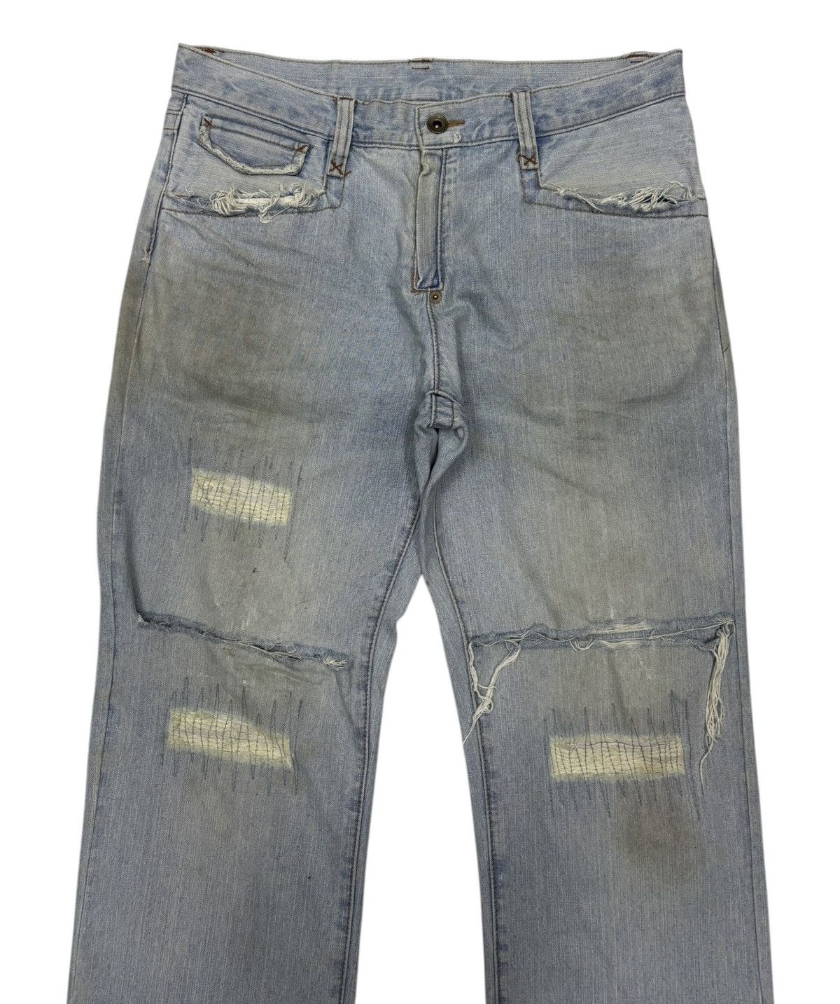Comme Ca Ism THRASHED Comme Ca Ism Ripped Distressed Denim Jeans I6W9 Lgb Size US 34 / EU 50 - 5 Thumbnail