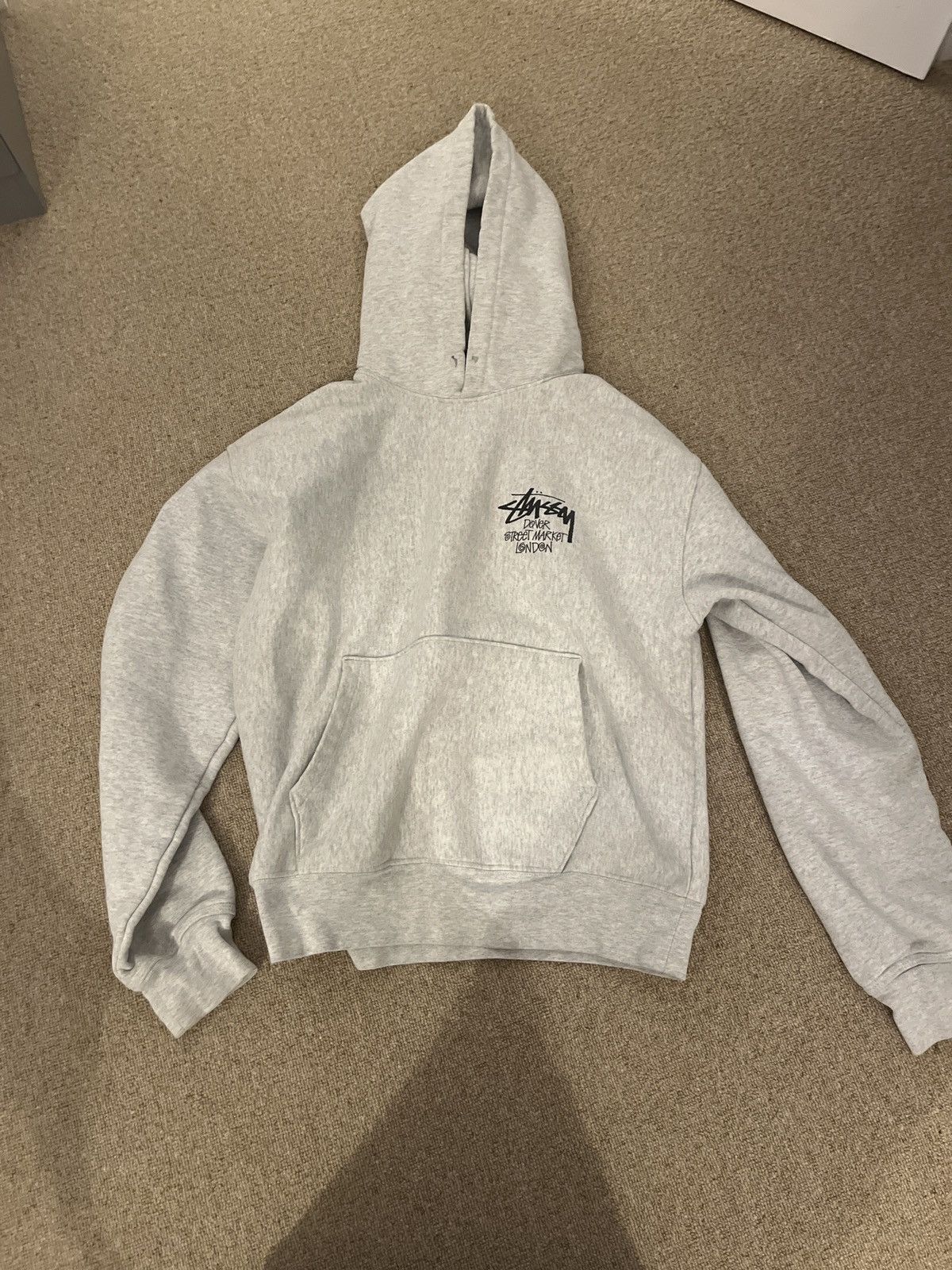 Dover Street Market × Stussy Stüssy Dover Street Market London Hoodie Grey Size US M / EU 48-50 / 2 - 1 Thumbnail