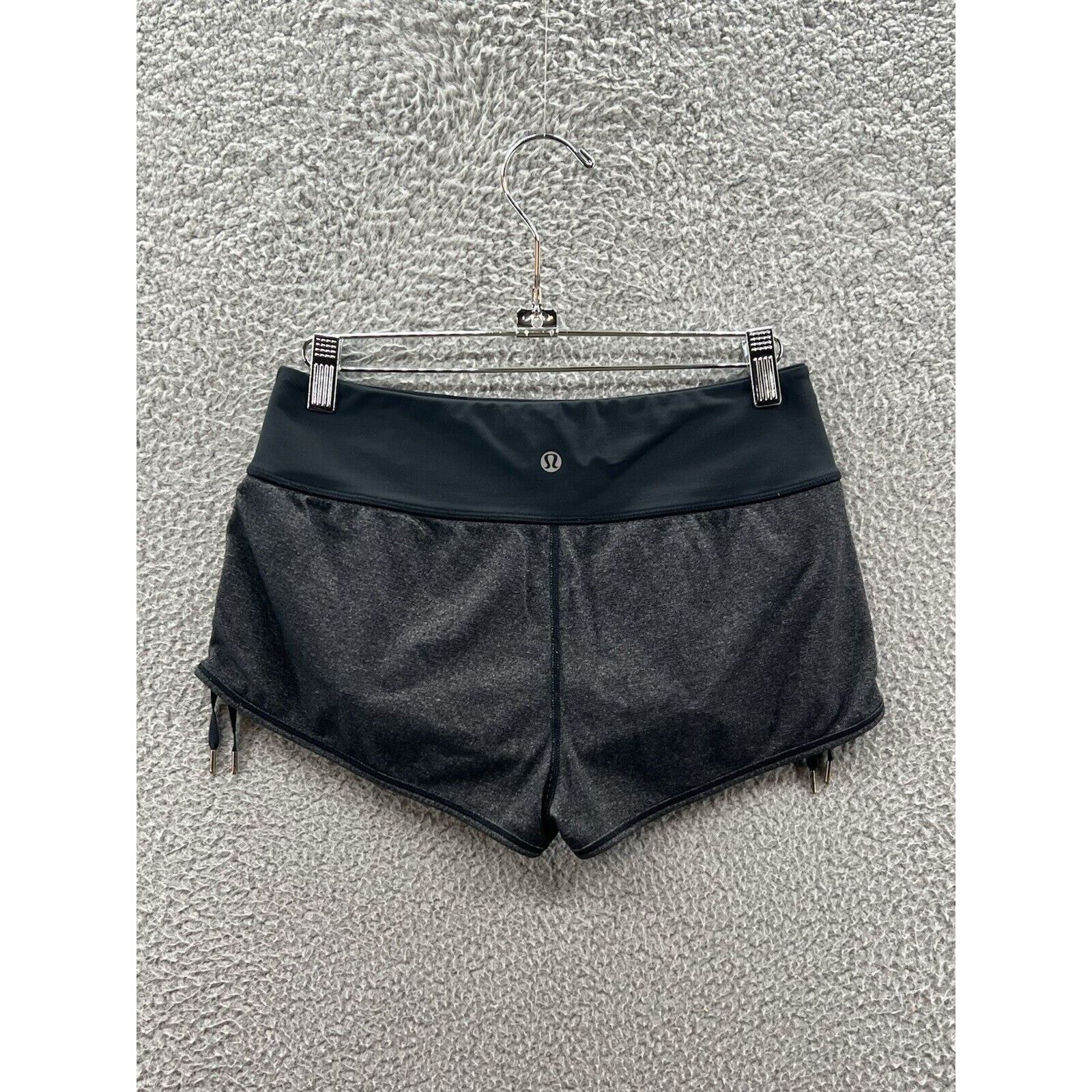 Lululemon Lululemon Shorts Sz 4 Gray Rouching String Ties Inner Briefs Size 27" / US 4 / IT 40 - 2 Thumbnail