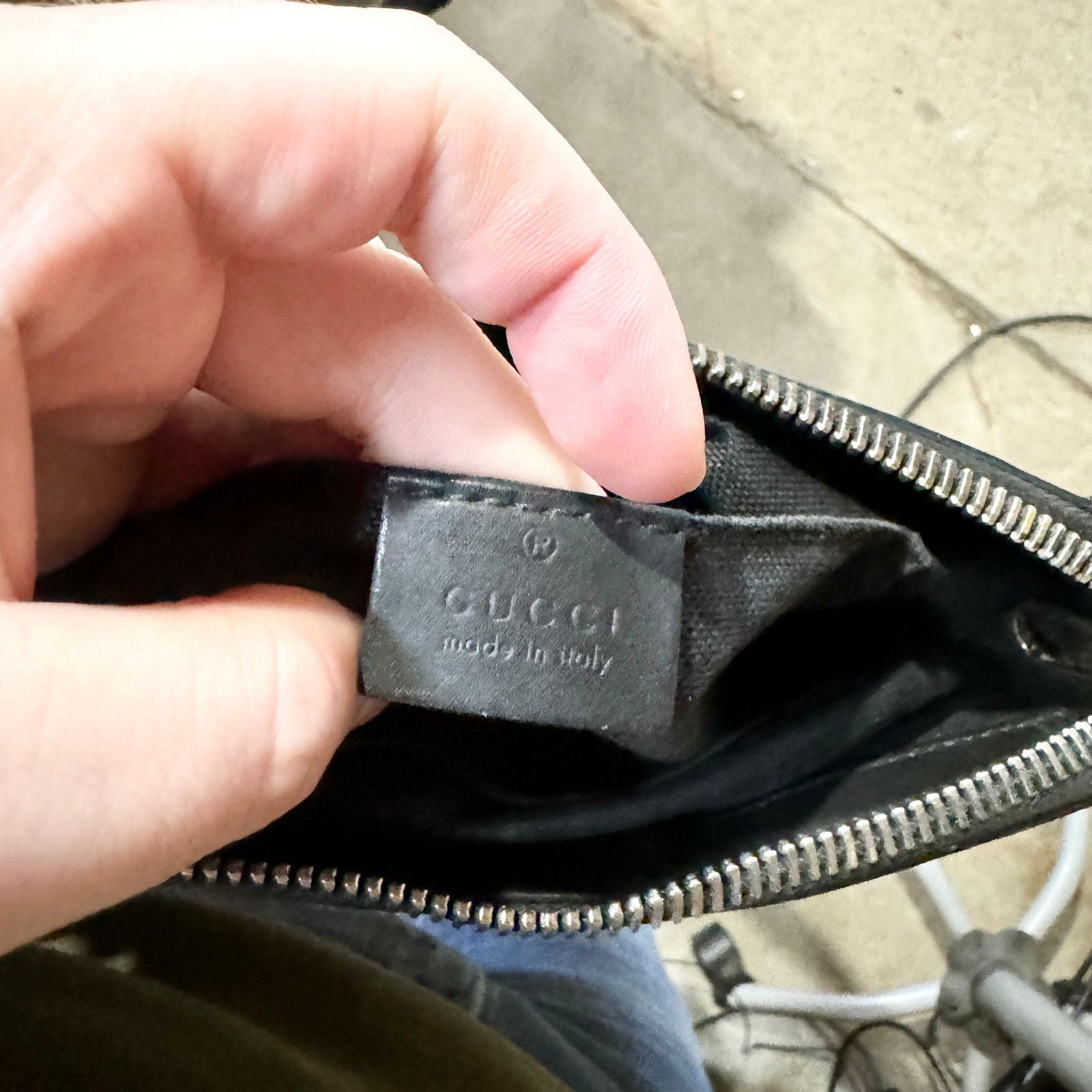 Gucci Gucci GG Supreme Messenger Bag Black/Grey 523599 Authentic Size ONE SIZE - 7 Thumbnail