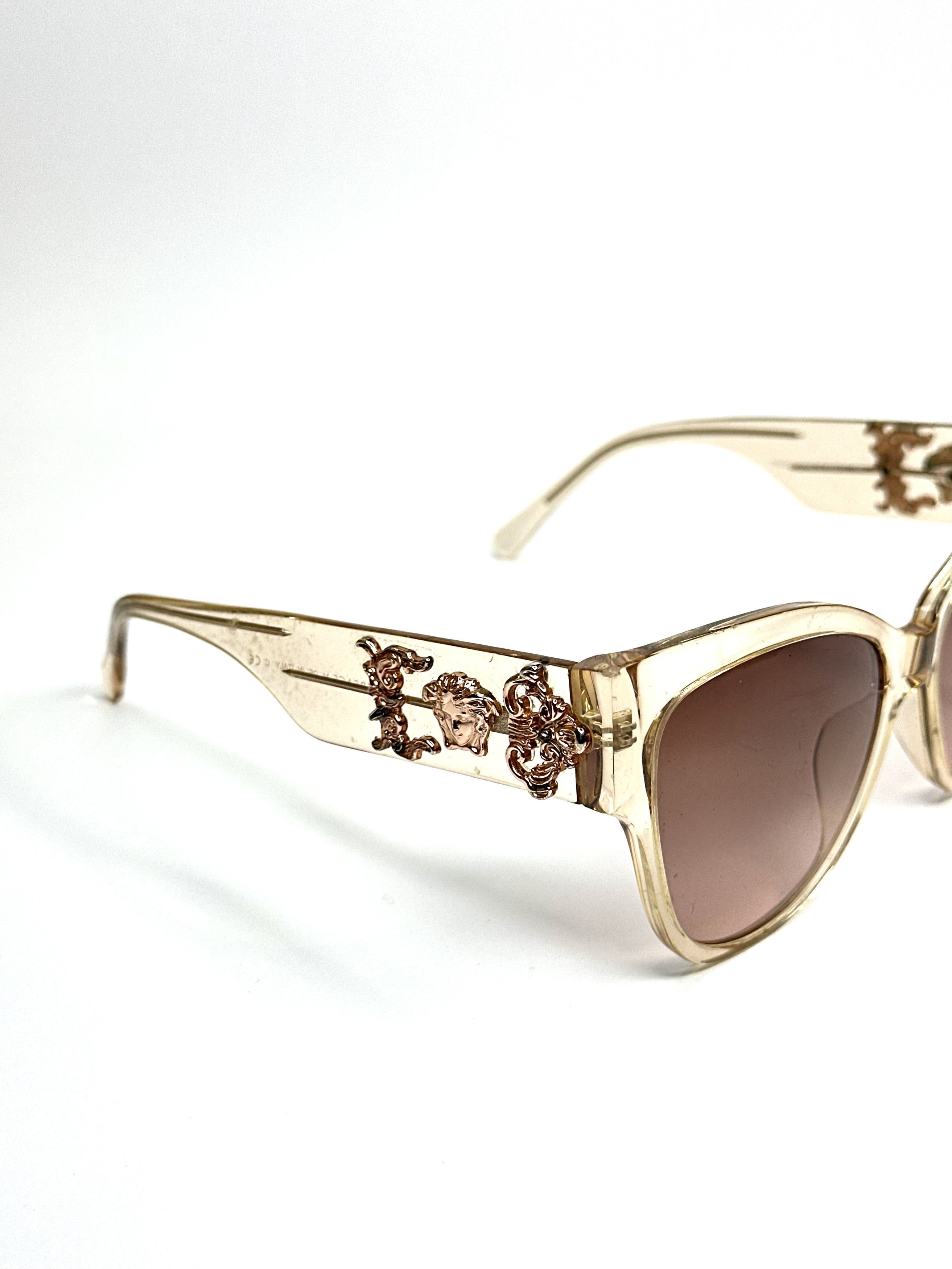 Versace Versace Transparent Medusa Barocco Wayfarer Sunglasses Size ONE SIZE - 5 Thumbnail
